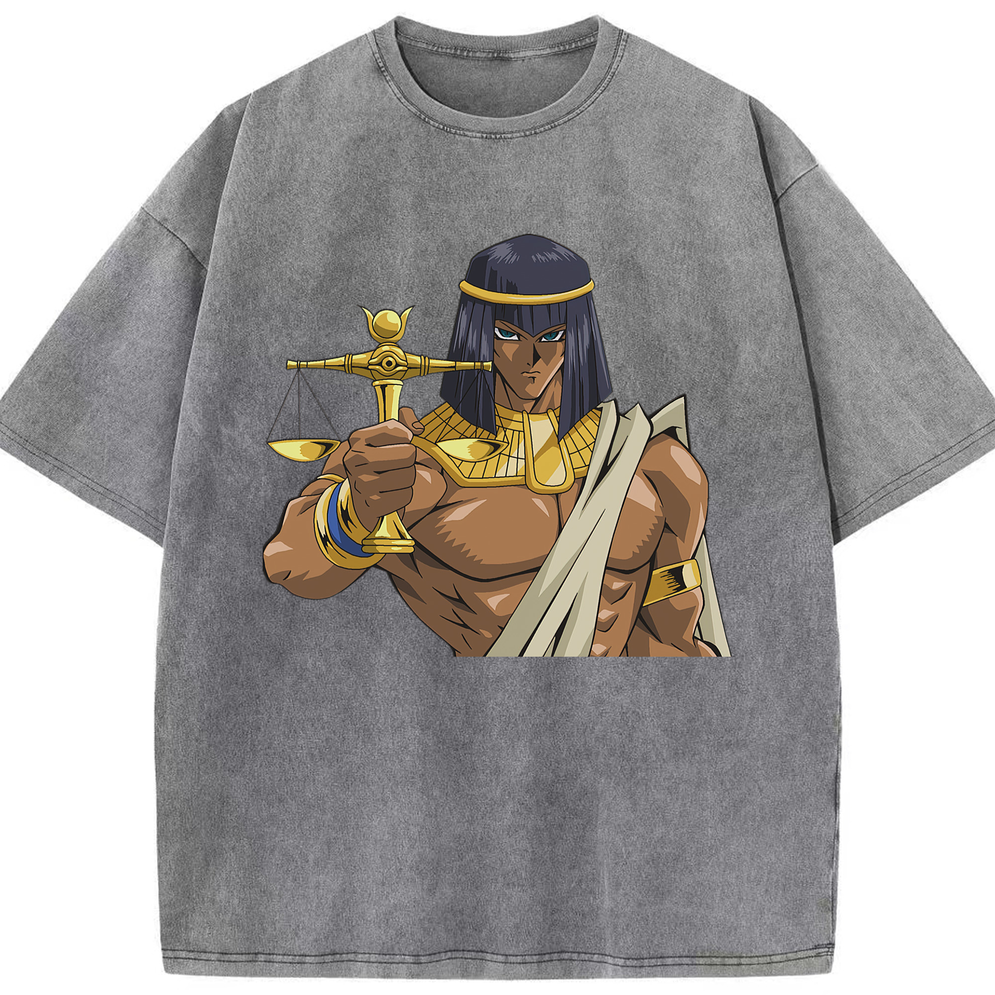 （画像用） 遊☆戯☆王 Yu-Gi-Oh! 綿100% ヴィンテージ風 半袖Tシャツ（フロントプリント）