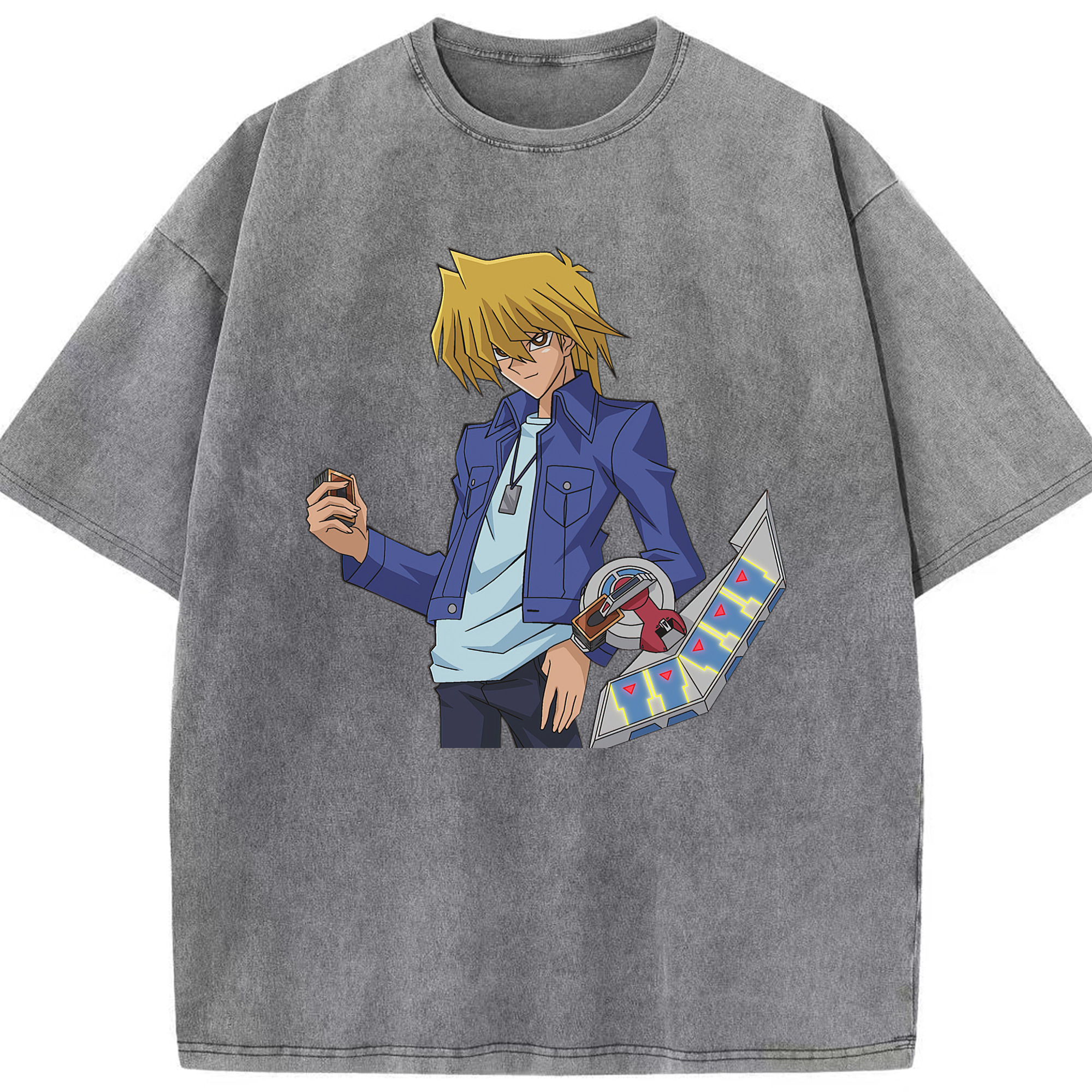 （画像用） 遊☆戯☆王 Yu-Gi-Oh! 綿100% ヴィンテージ風 半袖Tシャツ（フロントプリント）