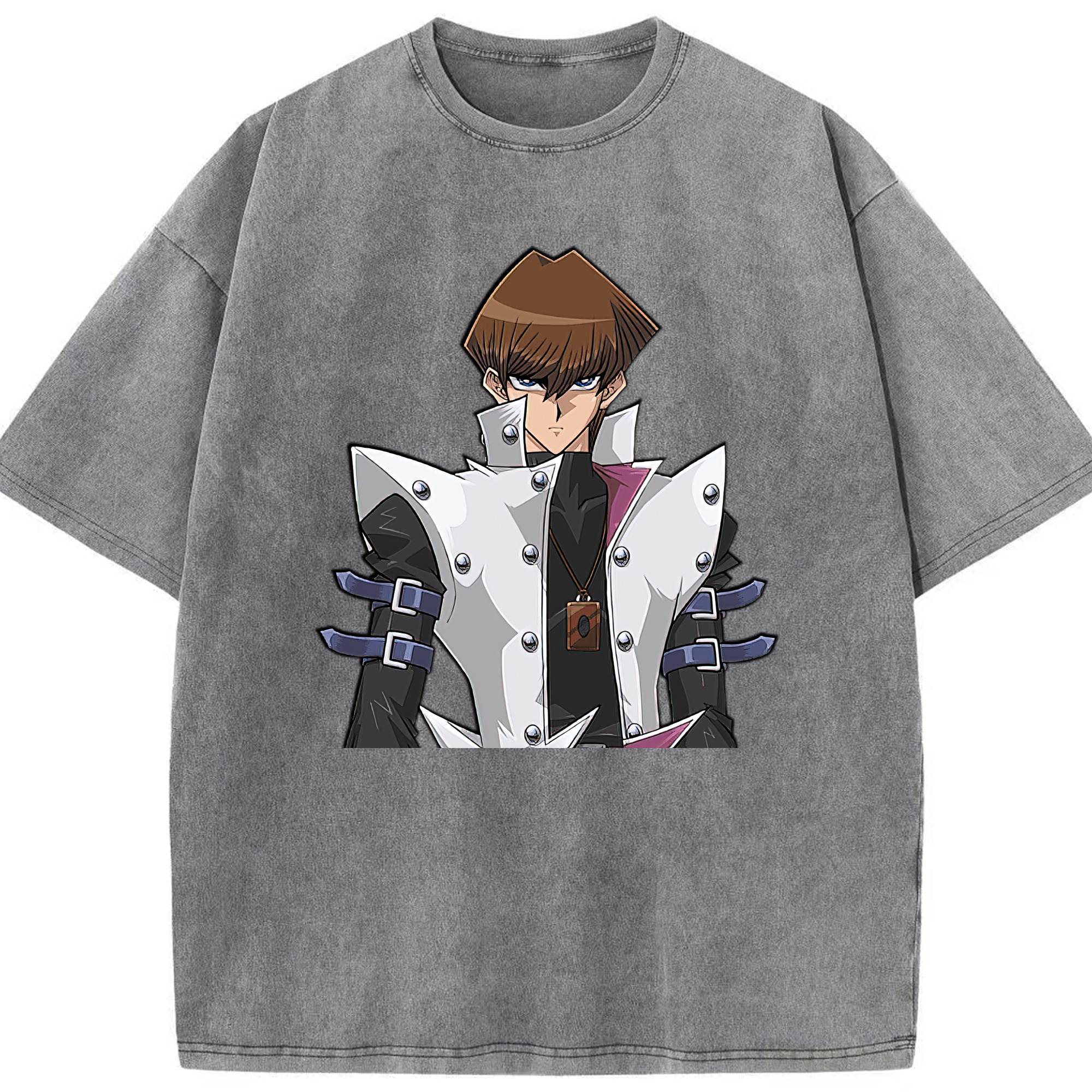 （画像用） 遊☆戯☆王 Yu-Gi-Oh! 綿100% ヴィンテージ風 半袖Tシャツ（フロントプリント）
