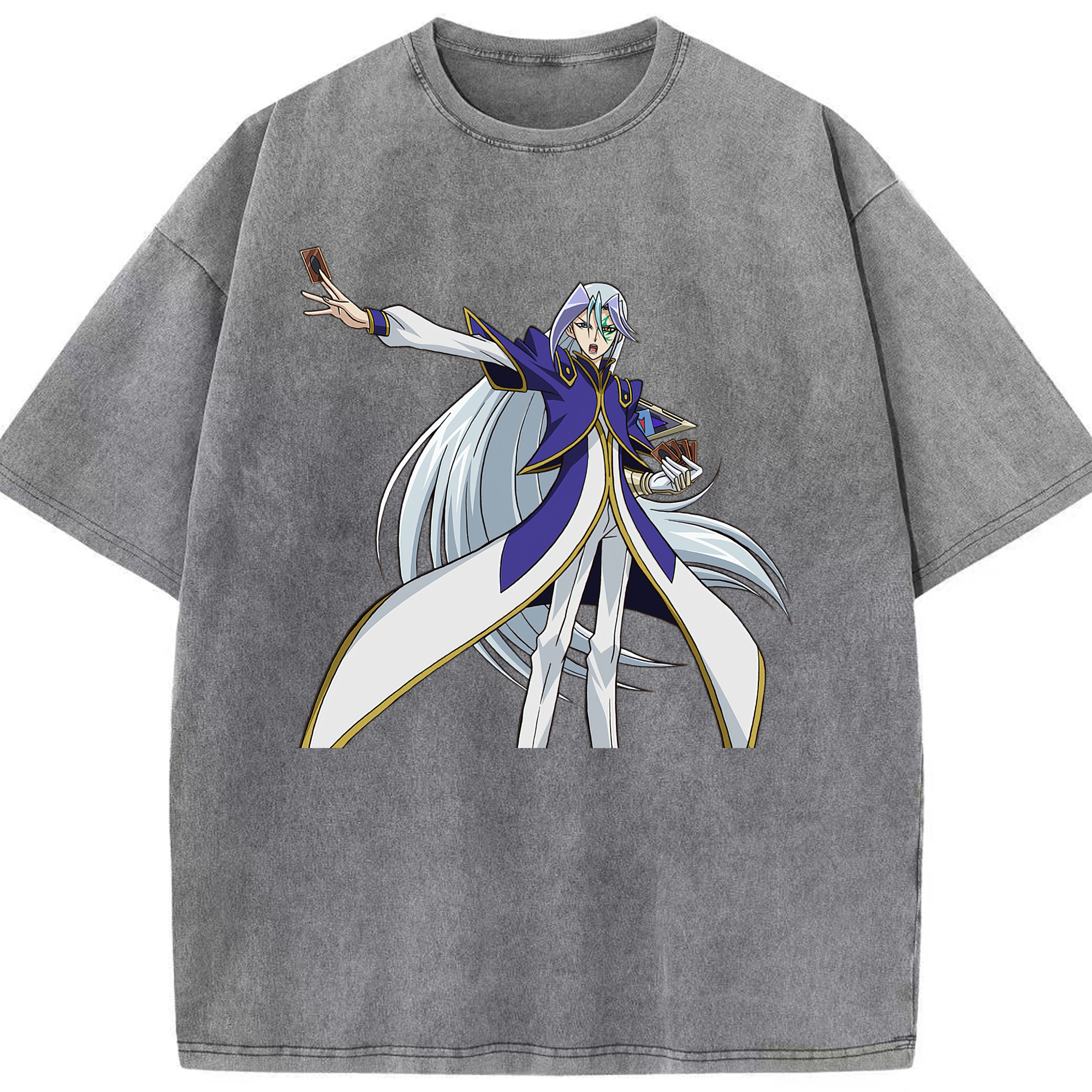 （画像用） 遊☆戯☆王 Yu-Gi-Oh! 綿100% ヴィンテージ風 半袖Tシャツ（フロントプリント）
