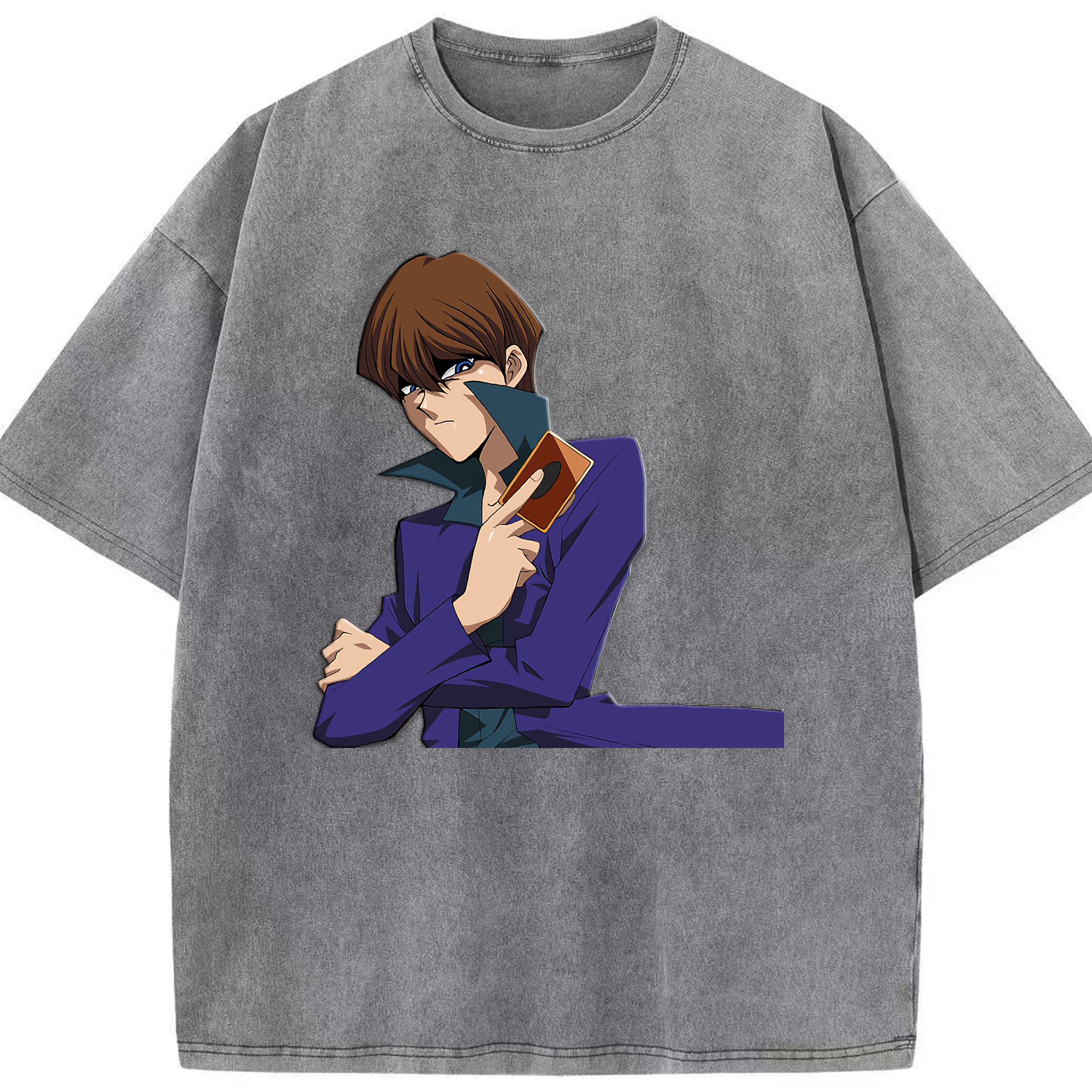 （画像用） 遊☆戯☆王 Yu-Gi-Oh! 綿100% ヴィンテージ風 半袖Tシャツ（フロントプリント）