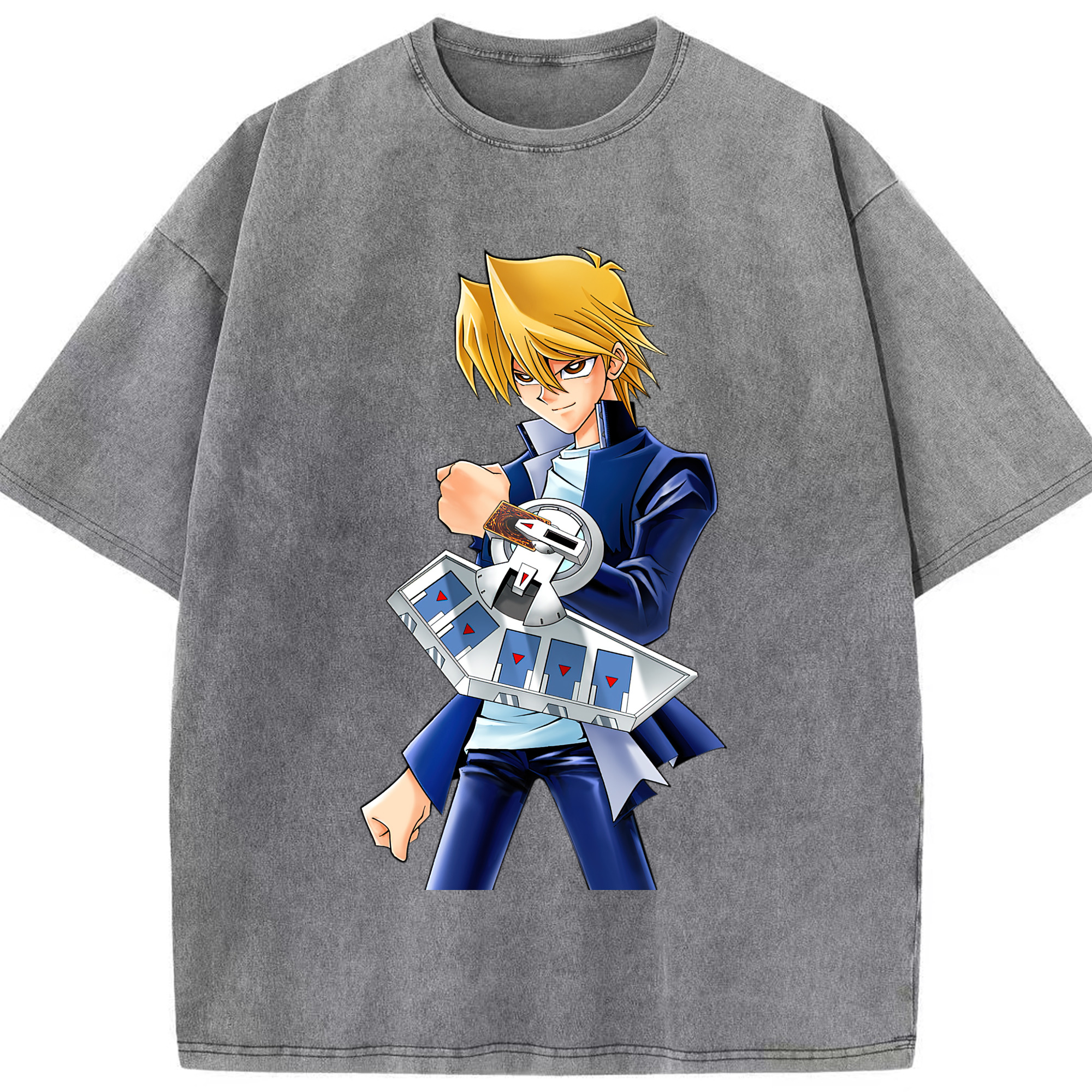 （画像用） 遊☆戯☆王 Yu-Gi-Oh! 綿100% ヴィンテージ風 半袖Tシャツ（フロントプリント）