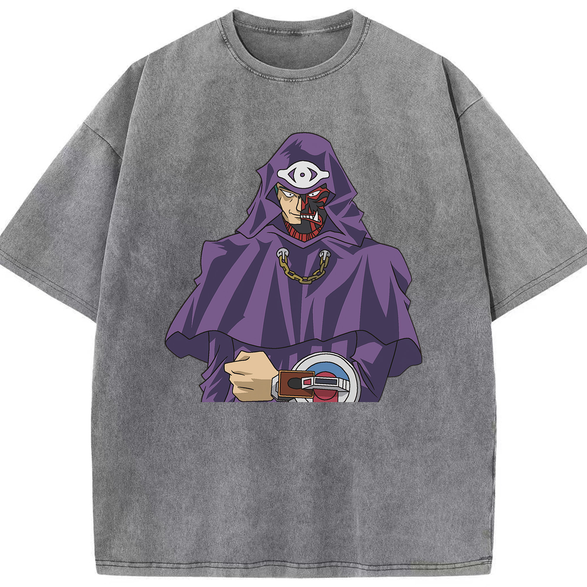 （画像用） 遊☆戯☆王 Yu-Gi-Oh! 綿100% ヴィンテージ風 半袖Tシャツ（フロントプリント）