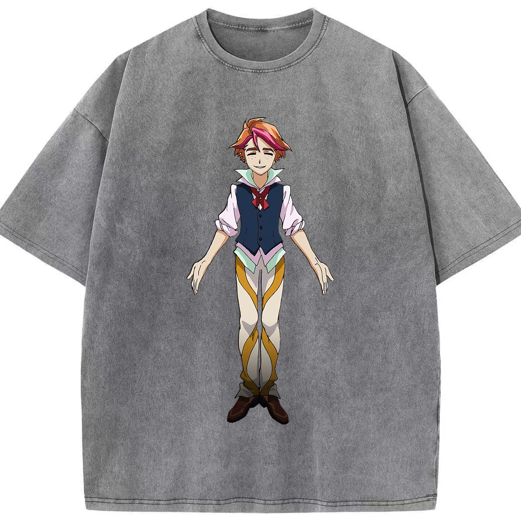 （画像用） 遊☆戯☆王 Yu-Gi-Oh! 綿100% ヴィンテージ風 半袖Tシャツ（フロントプリント）
