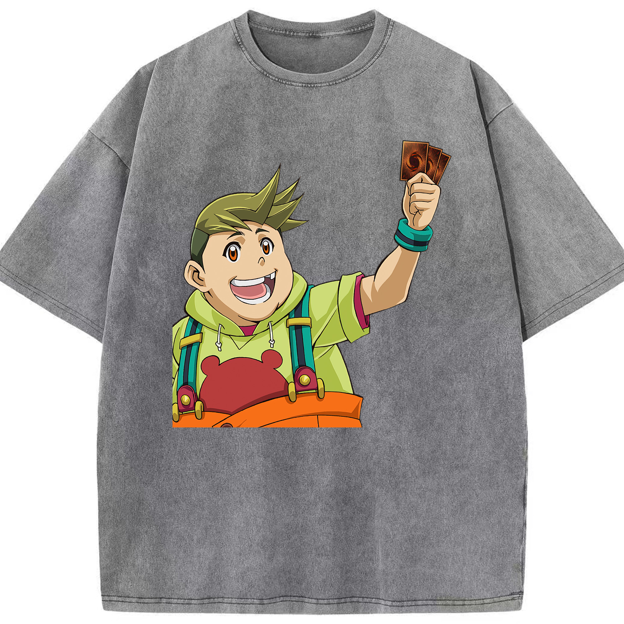 （画像用） 遊☆戯☆王 Yu-Gi-Oh! 綿100% ヴィンテージ風 半袖Tシャツ（フロントプリント）
