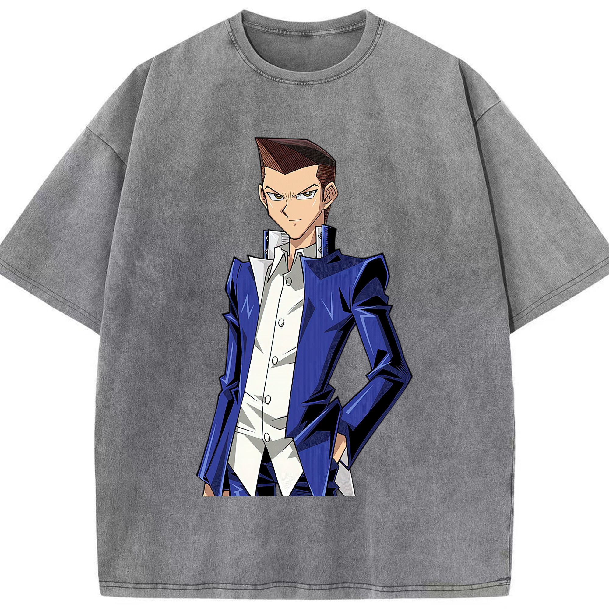 （画像用） 遊☆戯☆王 Yu-Gi-Oh! 綿100% ヴィンテージ風 半袖Tシャツ（フロントプリント）