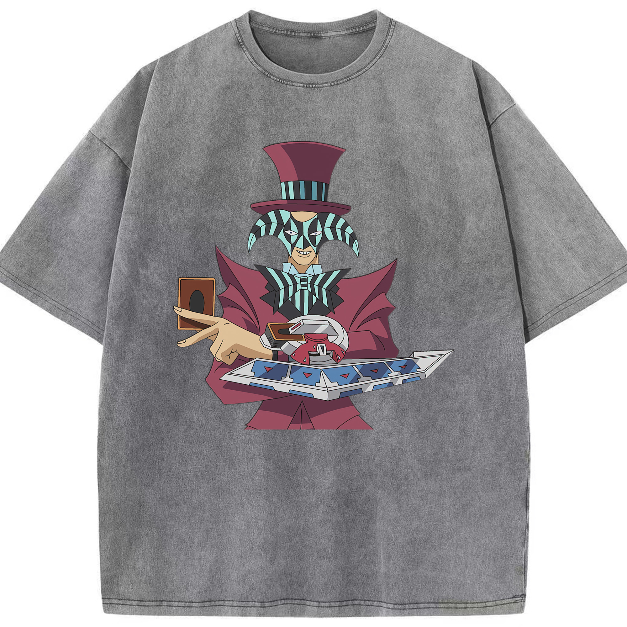 （画像用） 遊☆戯☆王 Yu-Gi-Oh! 綿100% ヴィンテージ風 半袖Tシャツ（フロントプリント）