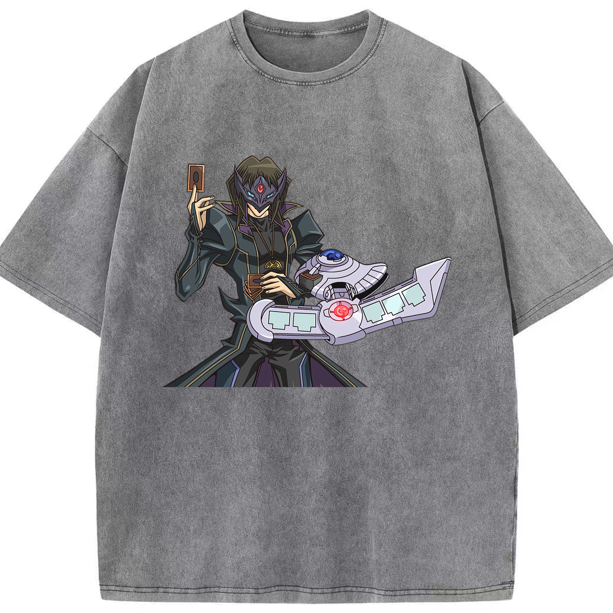 （画像用） 遊☆戯☆王 Yu-Gi-Oh! 綿100% ヴィンテージ風 半袖Tシャツ（フロントプリント）