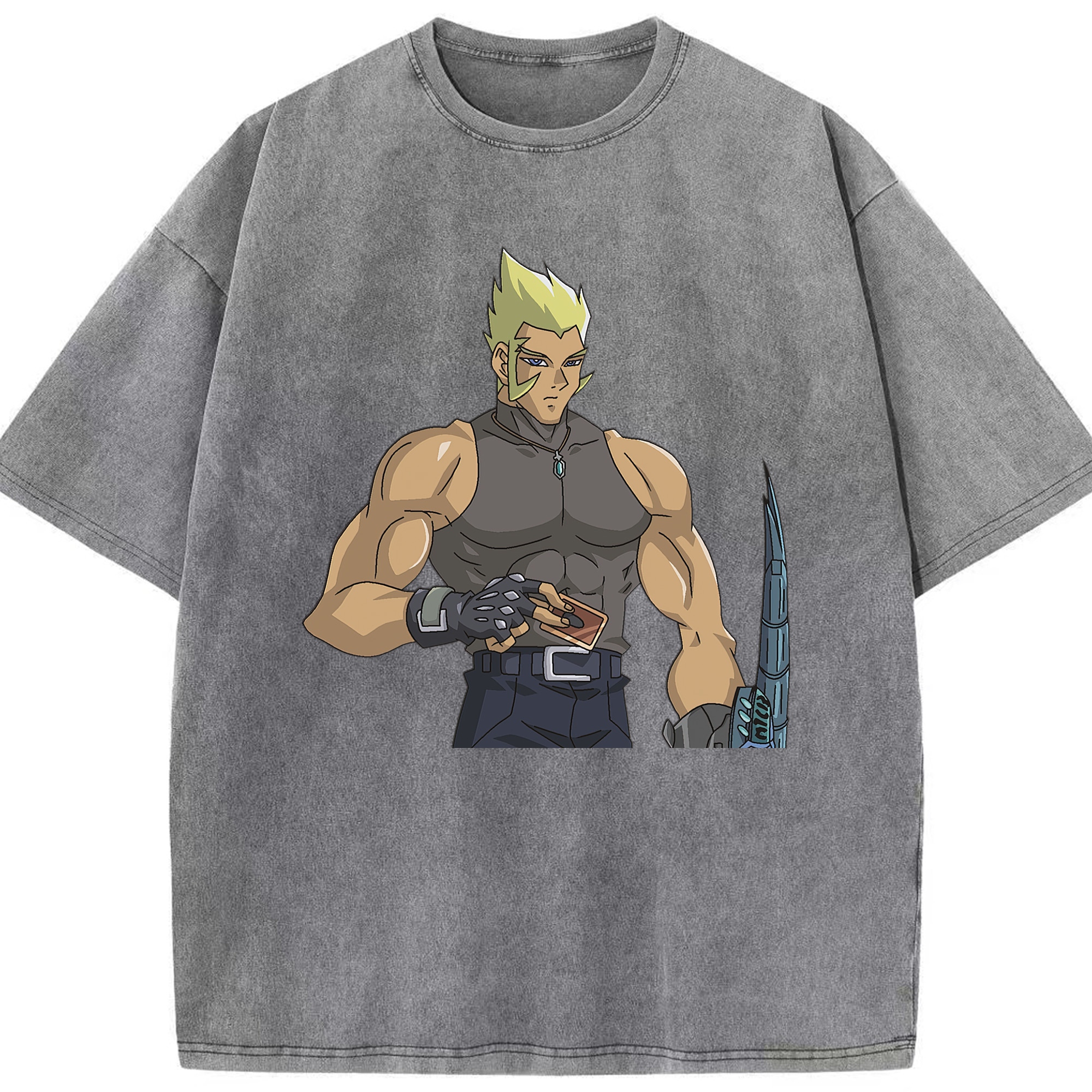 （画像用） 遊☆戯☆王 Yu-Gi-Oh! 綿100% ヴィンテージ風 半袖Tシャツ（フロントプリント）