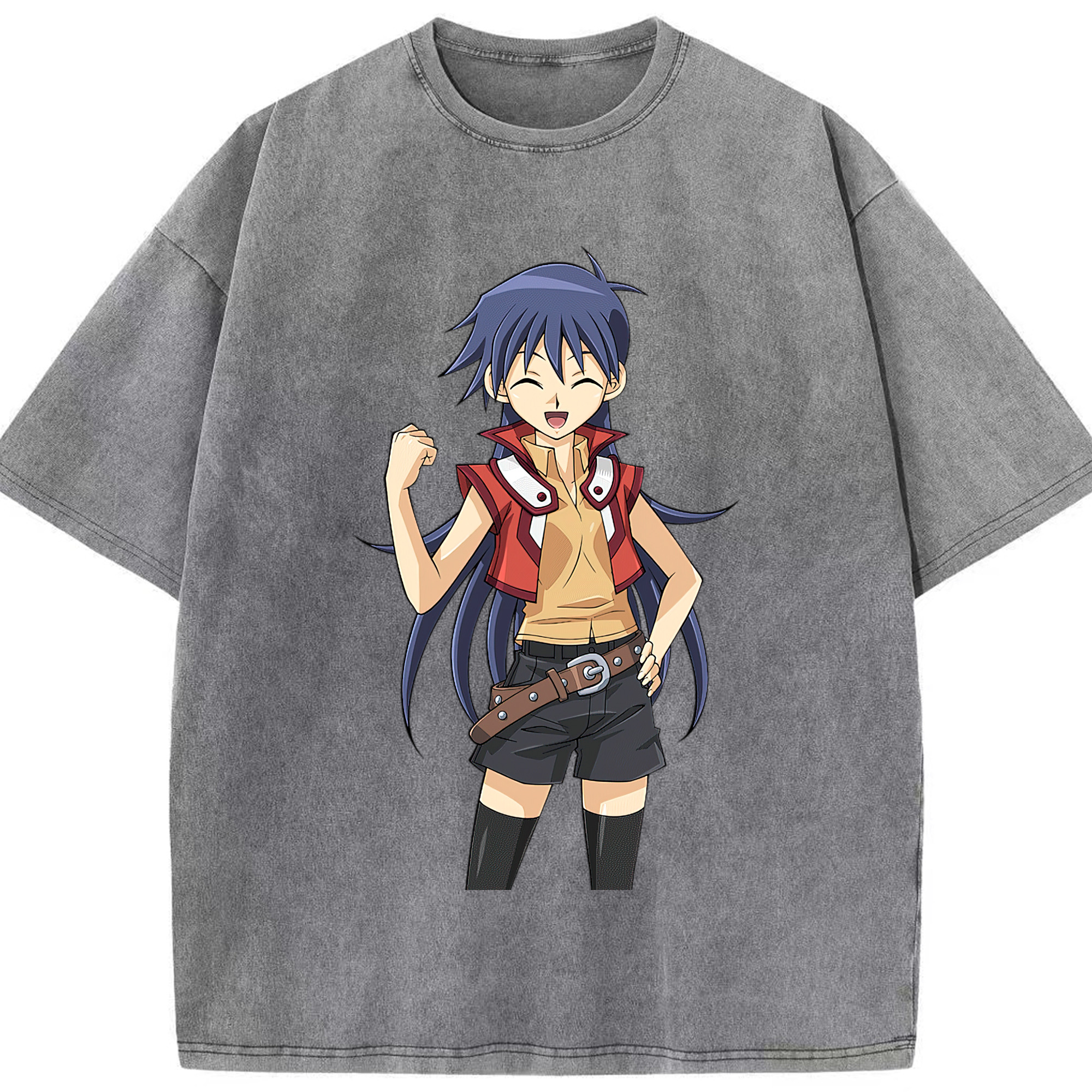 （画像用） 遊☆戯☆王 Yu-Gi-Oh! 綿100% ヴィンテージ風 半袖Tシャツ（フロントプリント）