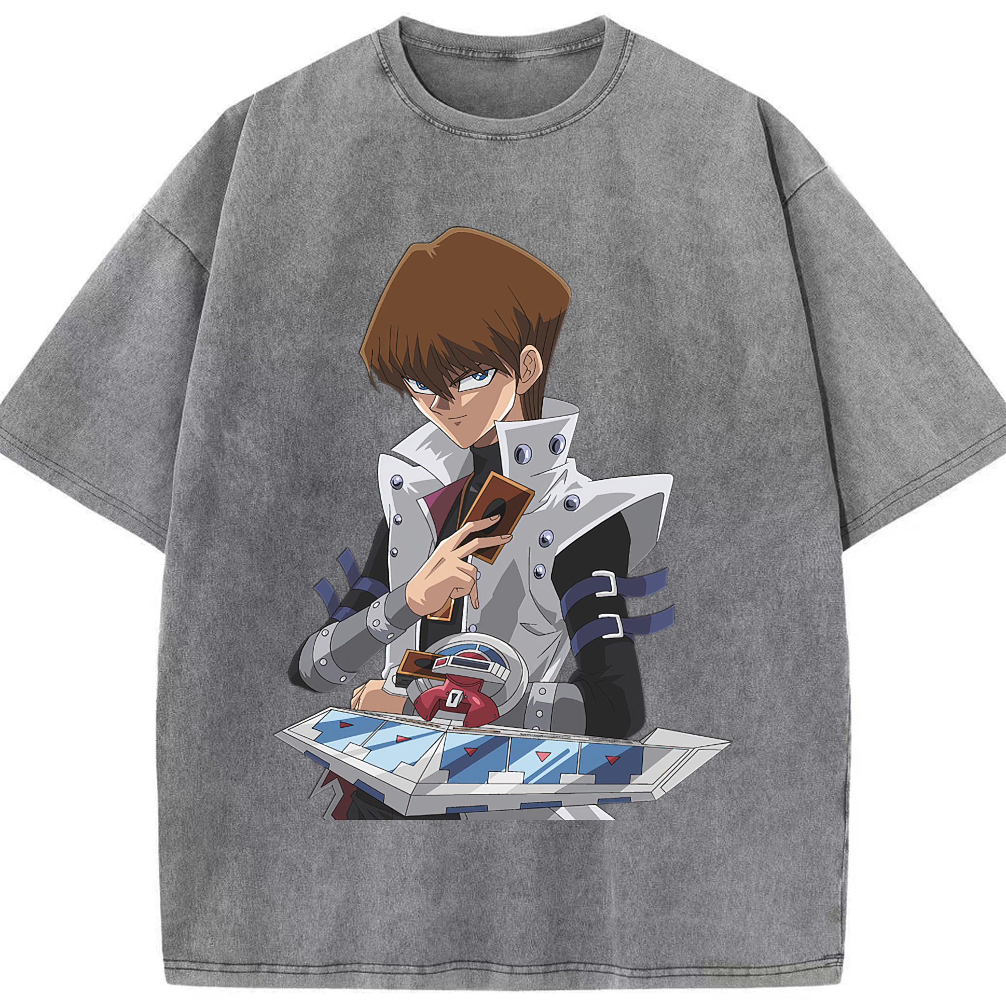 （画像用） 遊☆戯☆王 Yu-Gi-Oh! 綿100% ヴィンテージ風 半袖Tシャツ（フロントプリント）