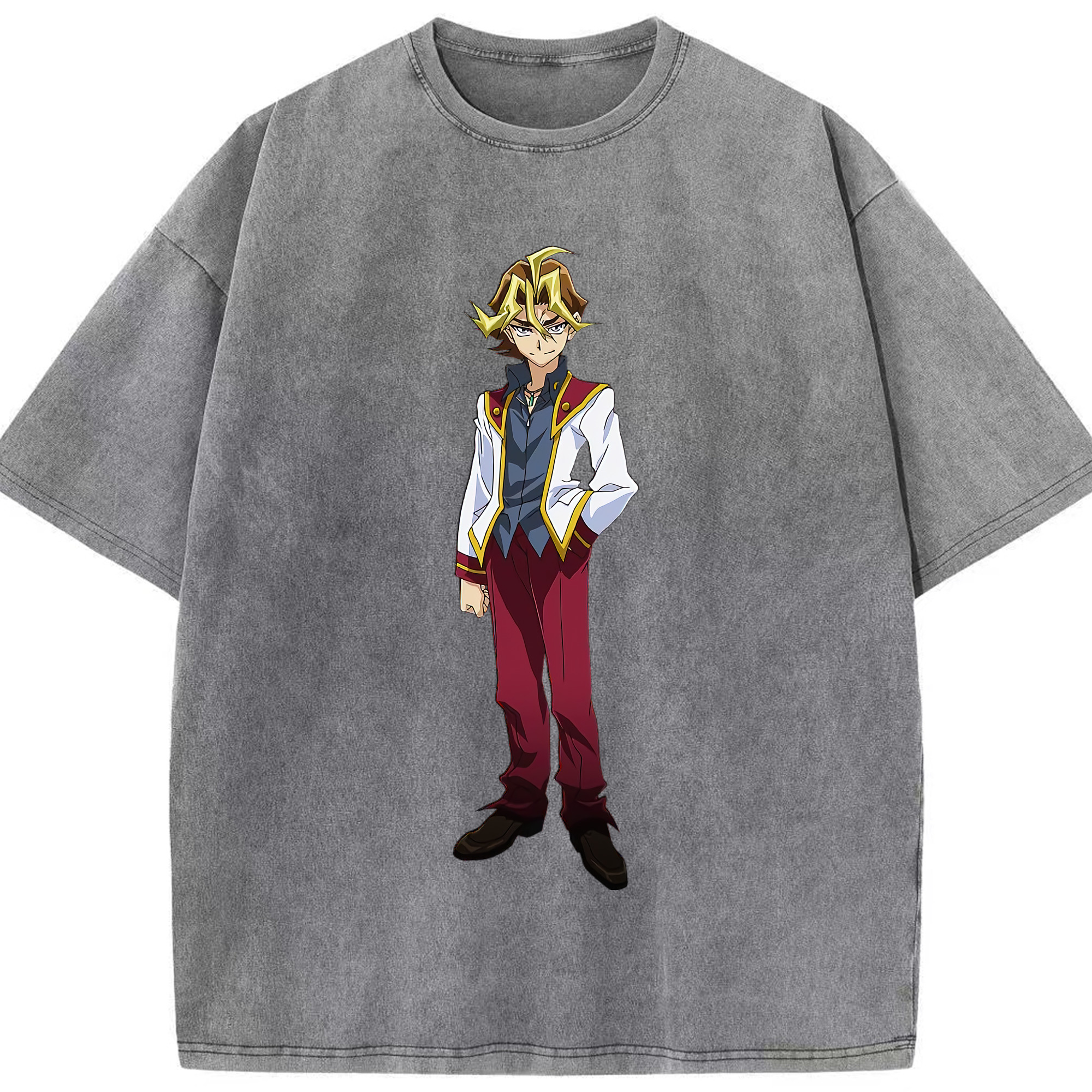 （画像用） 遊☆戯☆王 Yu-Gi-Oh! 綿100% ヴィンテージ風 半袖Tシャツ（フロントプリント）