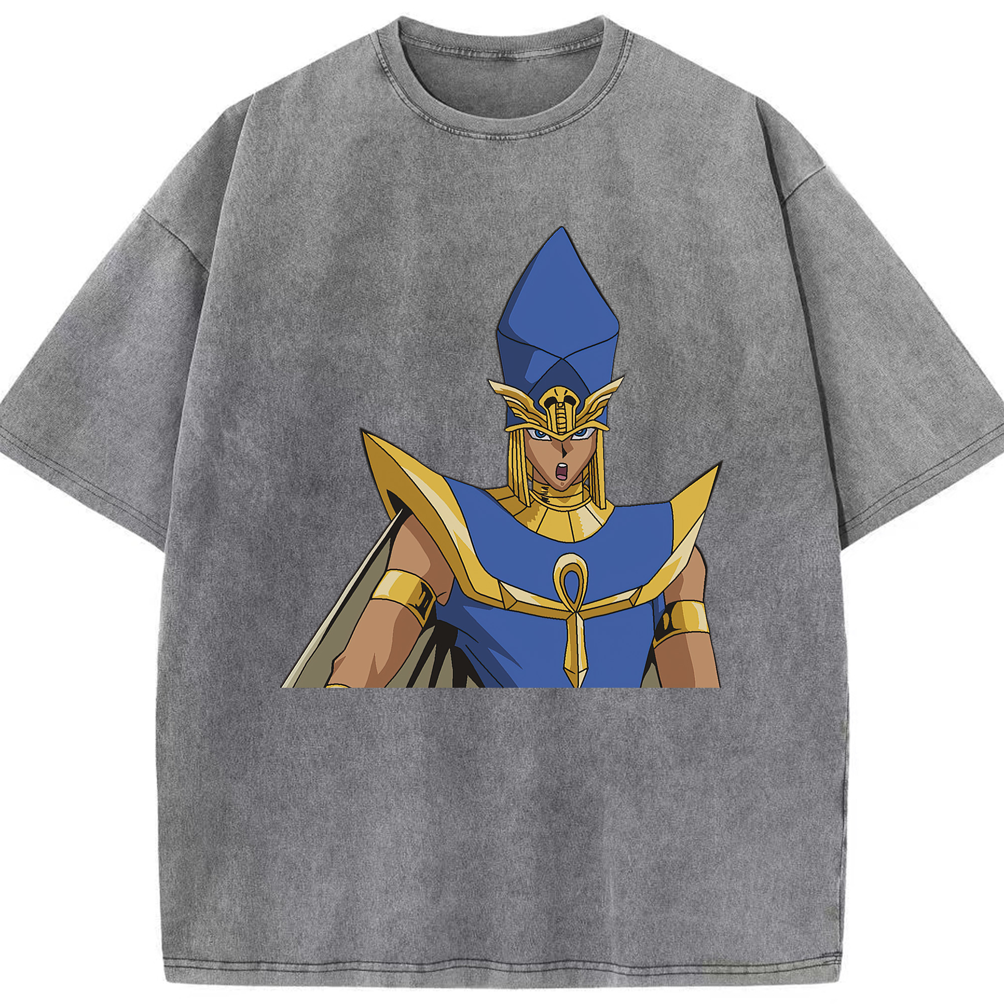 （画像用） 遊☆戯☆王 Yu-Gi-Oh! 綿100% ヴィンテージ風 半袖Tシャツ（フロントプリント）