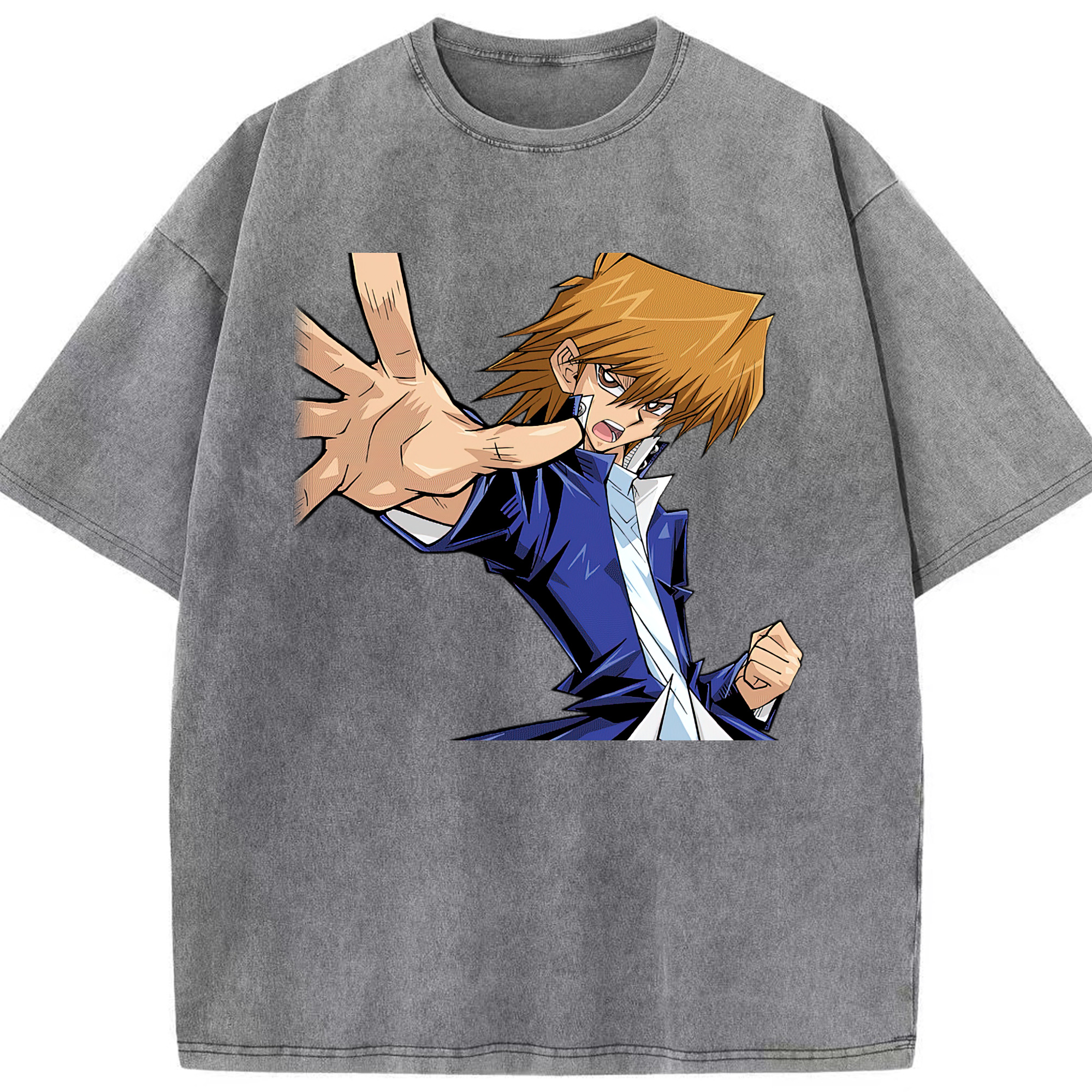 （画像用） 遊☆戯☆王 Yu-Gi-Oh! 綿100% ヴィンテージ風 半袖Tシャツ（フロントプリント）