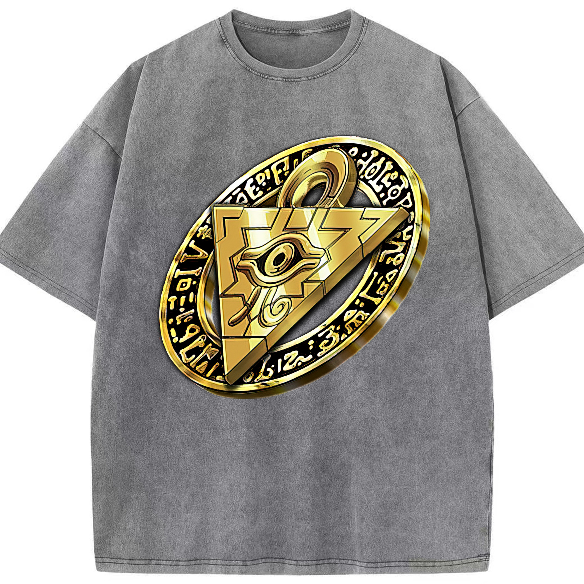 （画像用） 遊☆戯☆王 Yu-Gi-Oh! 綿100% ヴィンテージ風 半袖Tシャツ（フロントプリント）