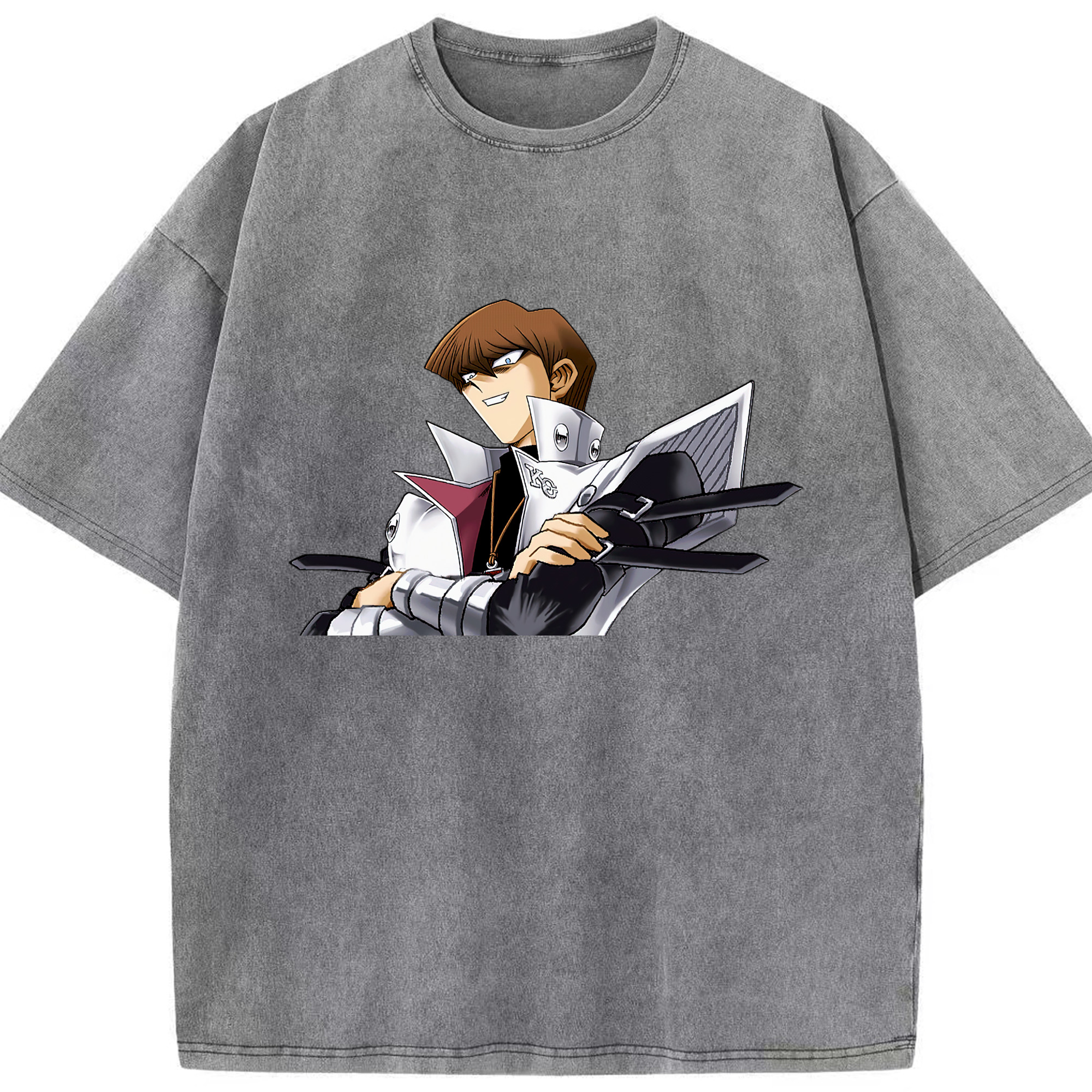 （画像用） 遊☆戯☆王 Yu-Gi-Oh! 綿100% ヴィンテージ風 半袖Tシャツ（フロントプリント）