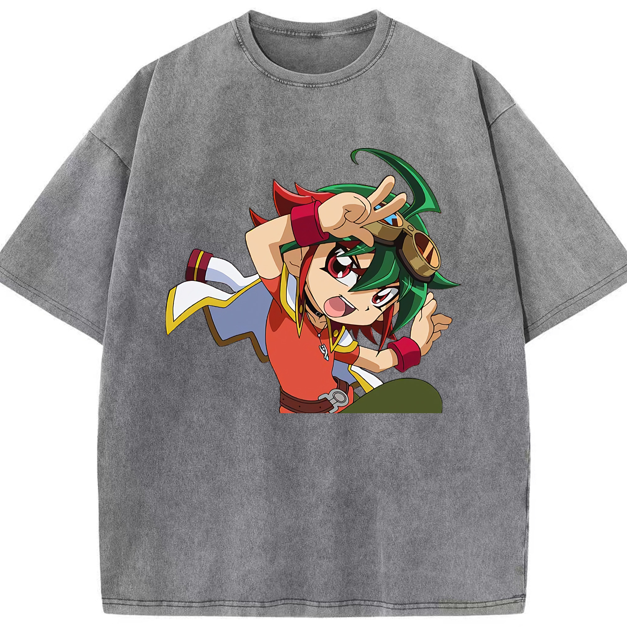 （画像用） 遊☆戯☆王 Yu-Gi-Oh! 綿100% ヴィンテージ風 半袖Tシャツ（フロントプリント）