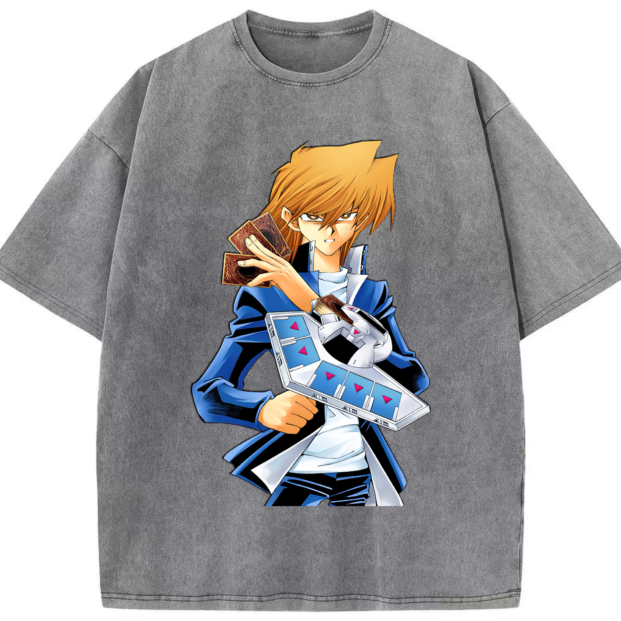（画像用） 遊☆戯☆王 Yu-Gi-Oh! 綿100% ヴィンテージ風 半袖Tシャツ（フロントプリント）