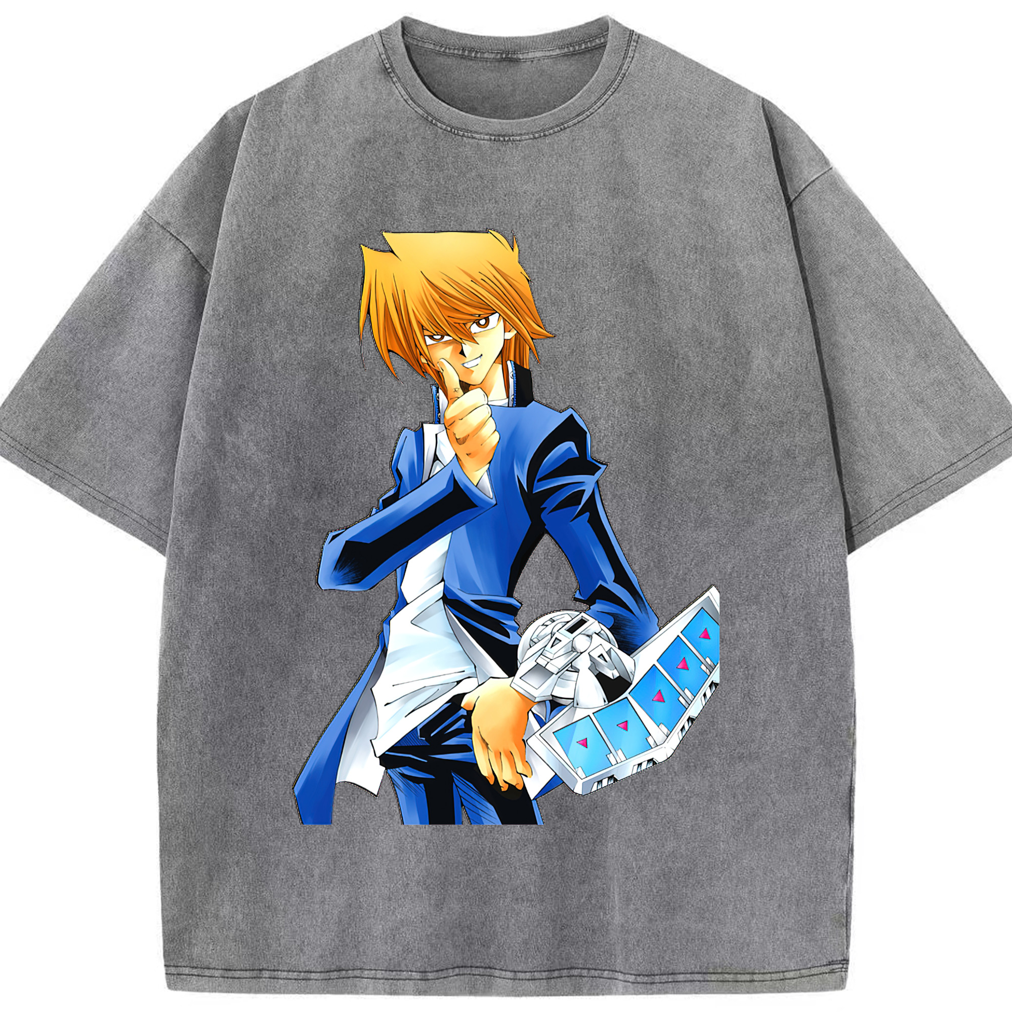 （画像用） 遊☆戯☆王 Yu-Gi-Oh! 綿100% ヴィンテージ風 半袖Tシャツ（フロントプリント）
