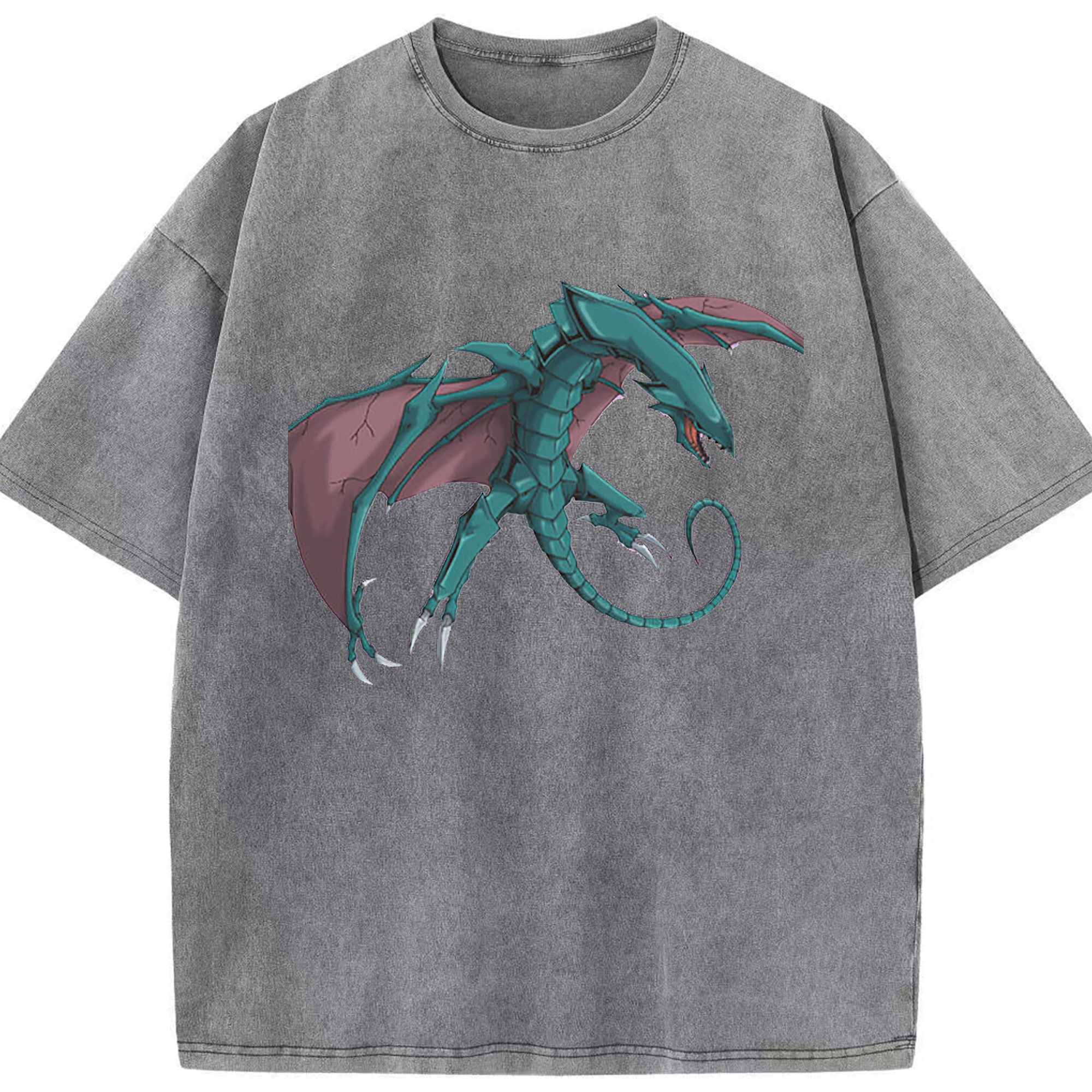 （画像用） 遊☆戯☆王 Yu-Gi-Oh! 綿100% ヴィンテージ風 半袖Tシャツ（フロントプリント）