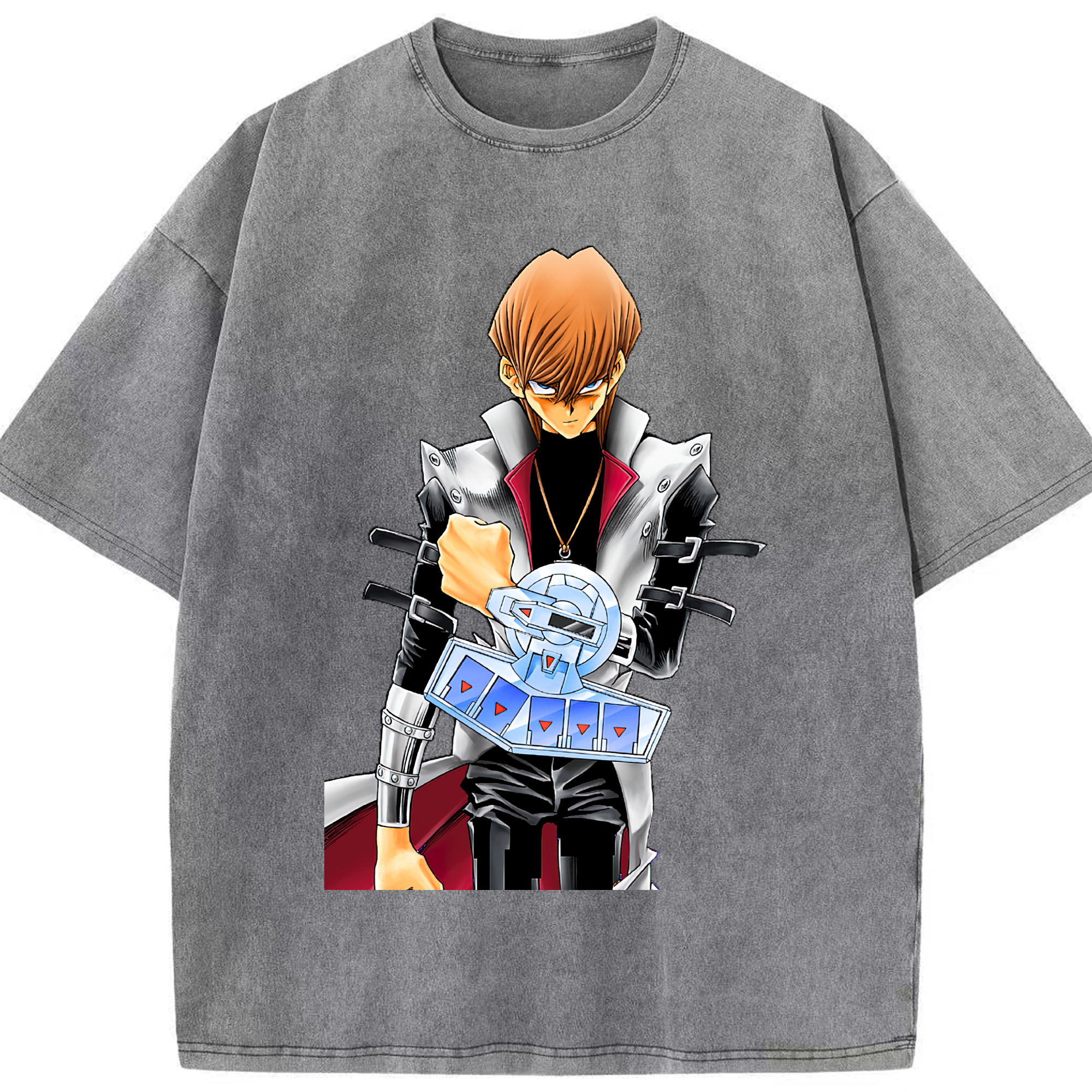 （画像用） 遊☆戯☆王 Yu-Gi-Oh! 綿100% ヴィンテージ風 半袖Tシャツ（フロントプリント）
