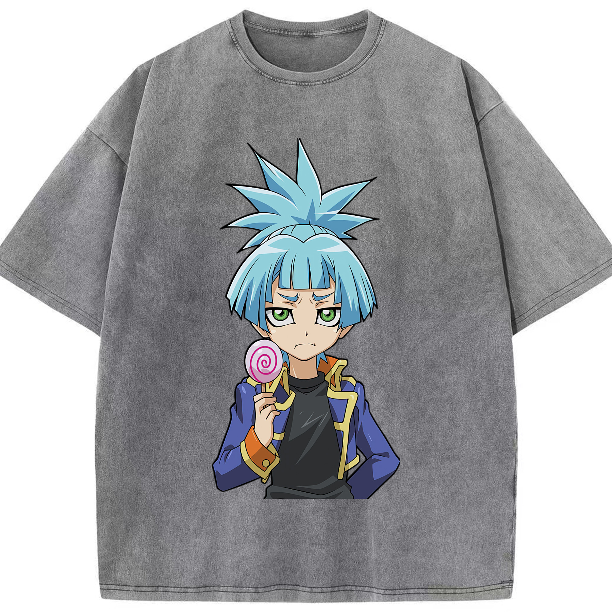 （画像用） 遊☆戯☆王 Yu-Gi-Oh! 綿100% ヴィンテージ風 半袖Tシャツ（フロントプリント）