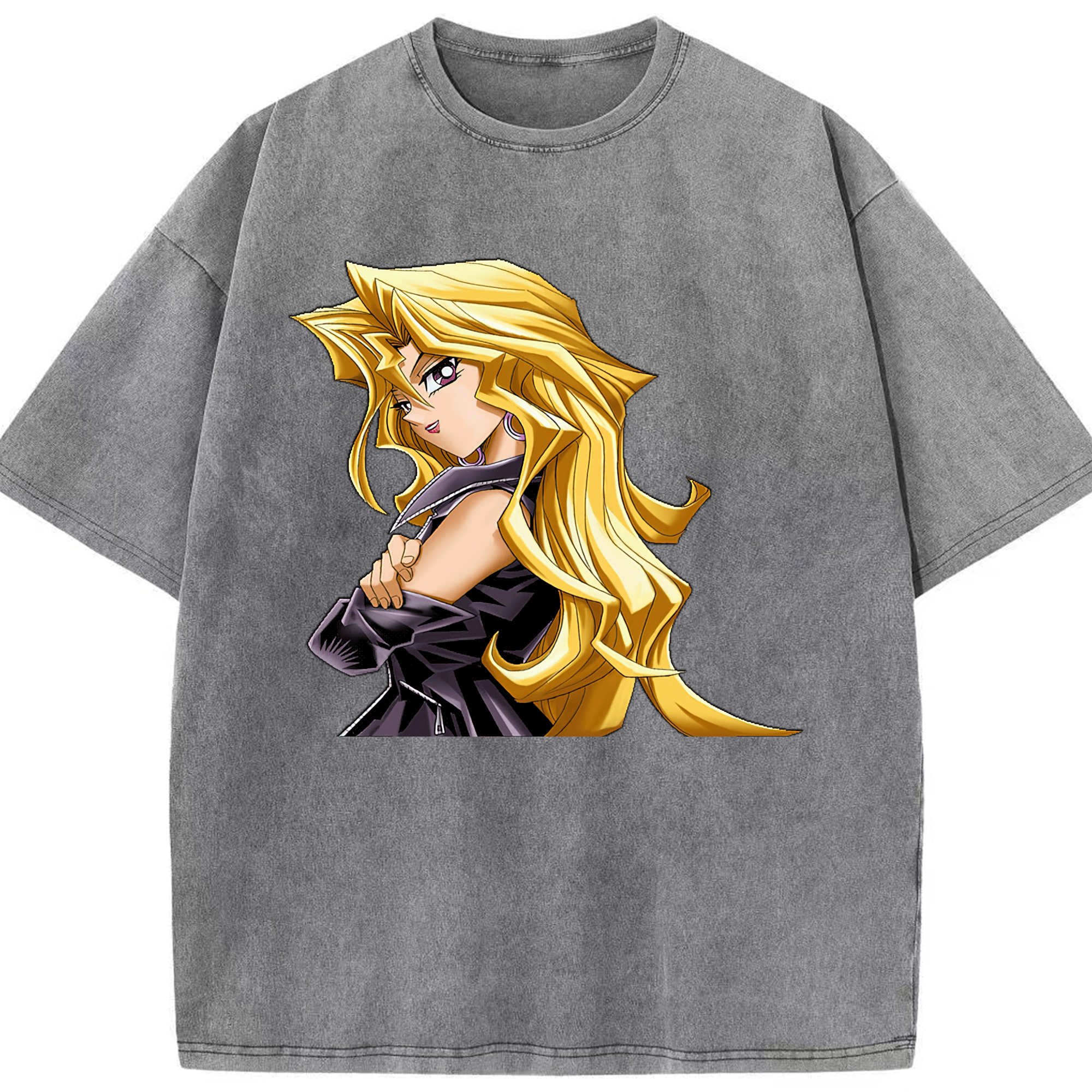 （画像用） 遊☆戯☆王 Yu-Gi-Oh! 綿100% ヴィンテージ風 半袖Tシャツ（フロントプリント）