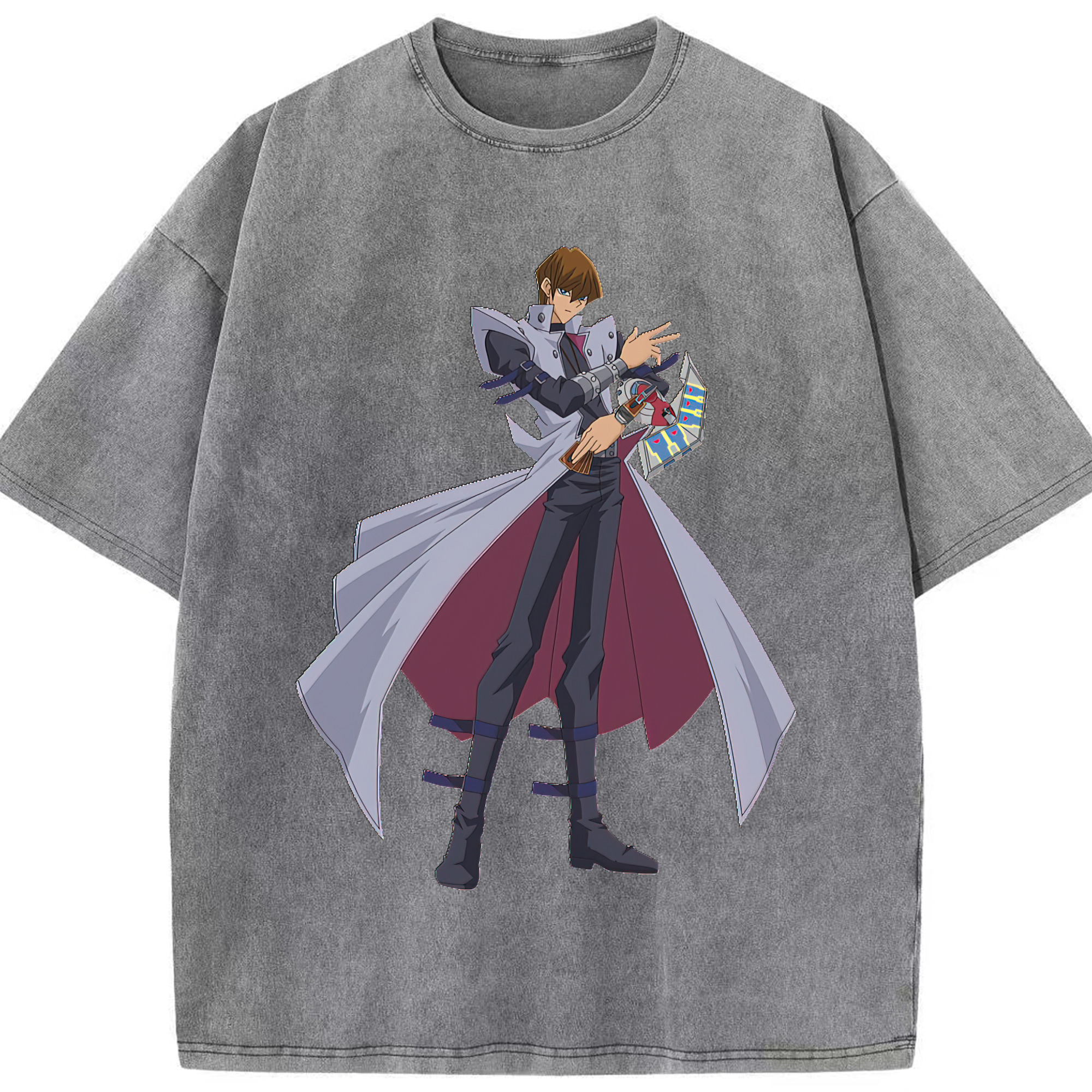 （画像用） 遊☆戯☆王 Yu-Gi-Oh! 綿100% ヴィンテージ風 半袖Tシャツ（フロントプリント）