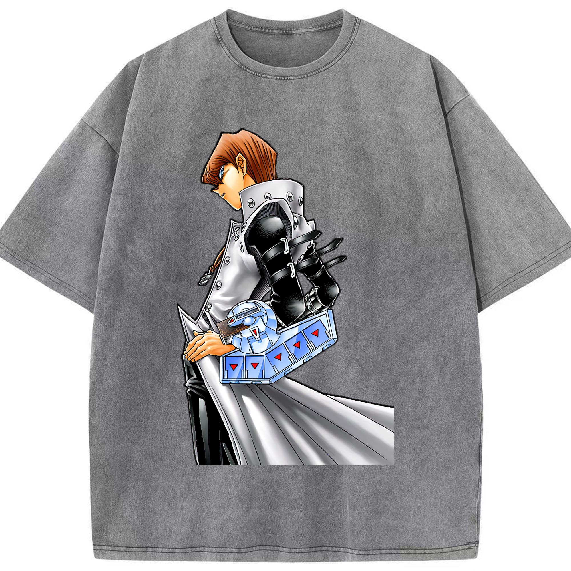 （画像用） 遊☆戯☆王 Yu-Gi-Oh! 綿100% ヴィンテージ風 半袖Tシャツ（フロントプリント）