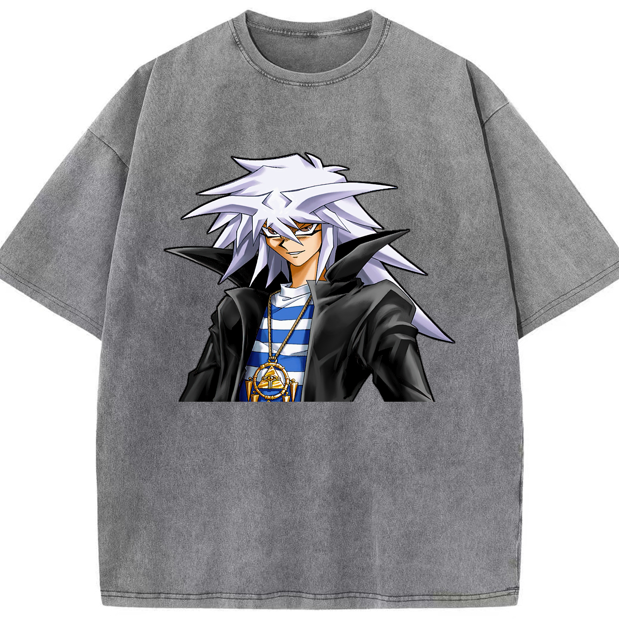 （画像用） 遊☆戯☆王 Yu-Gi-Oh! 綿100% ヴィンテージ風 半袖Tシャツ（フロントプリント）