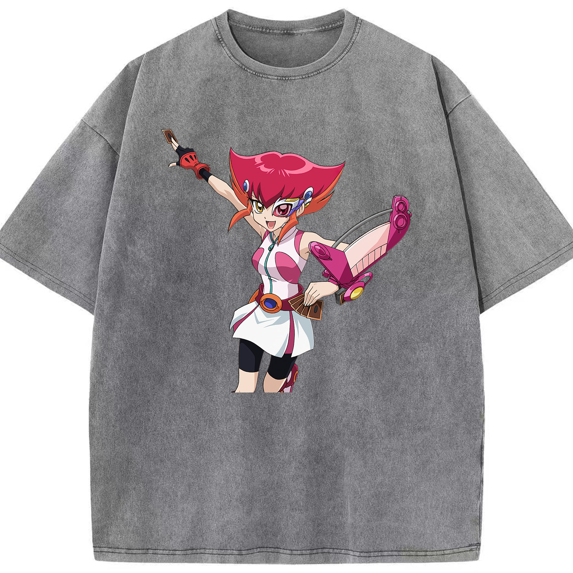 （画像用） 遊☆戯☆王 Yu-Gi-Oh! 綿100% ヴィンテージ風 半袖Tシャツ（フロントプリント）
