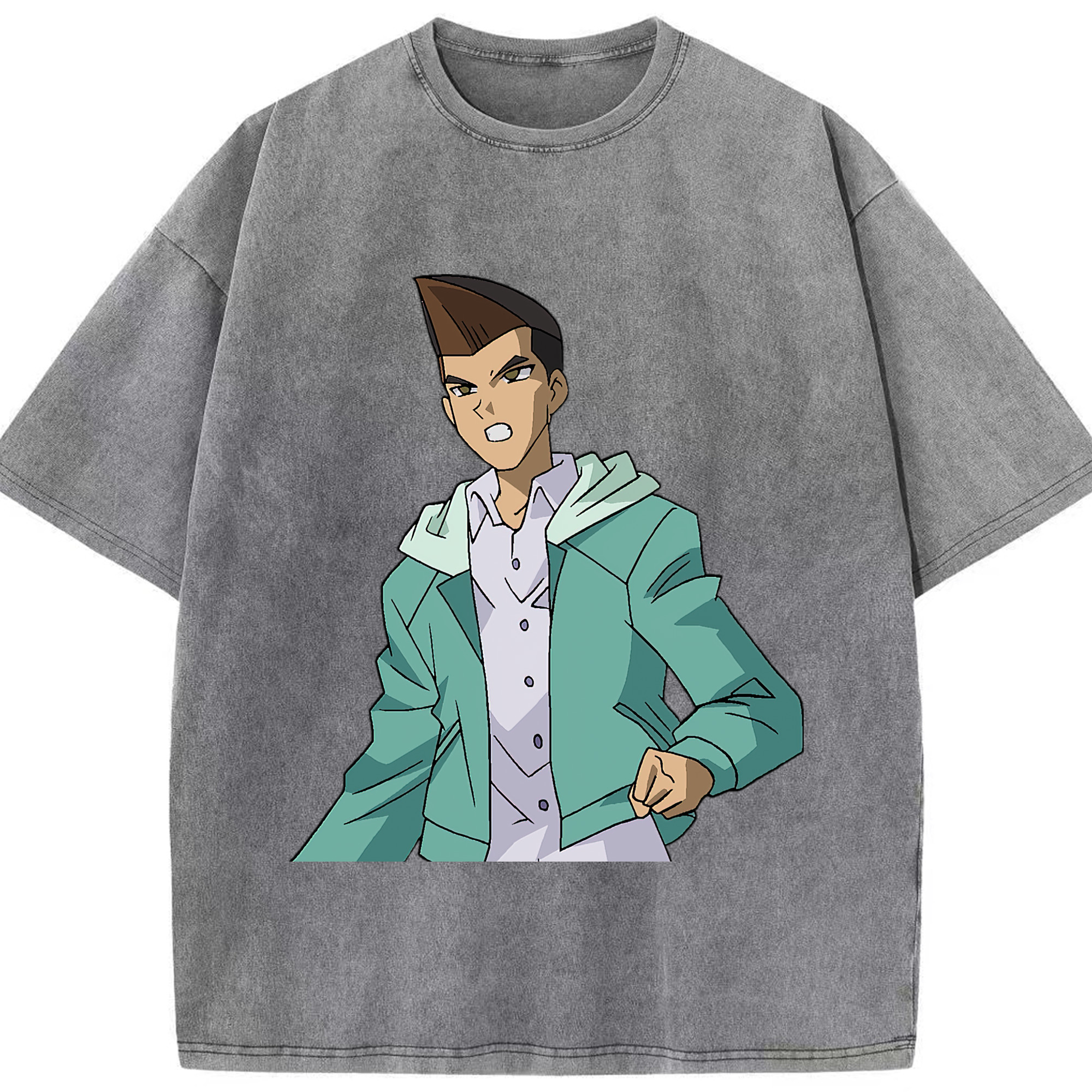（画像用） 遊☆戯☆王 Yu-Gi-Oh! 綿100% ヴィンテージ風 半袖Tシャツ（フロントプリント）