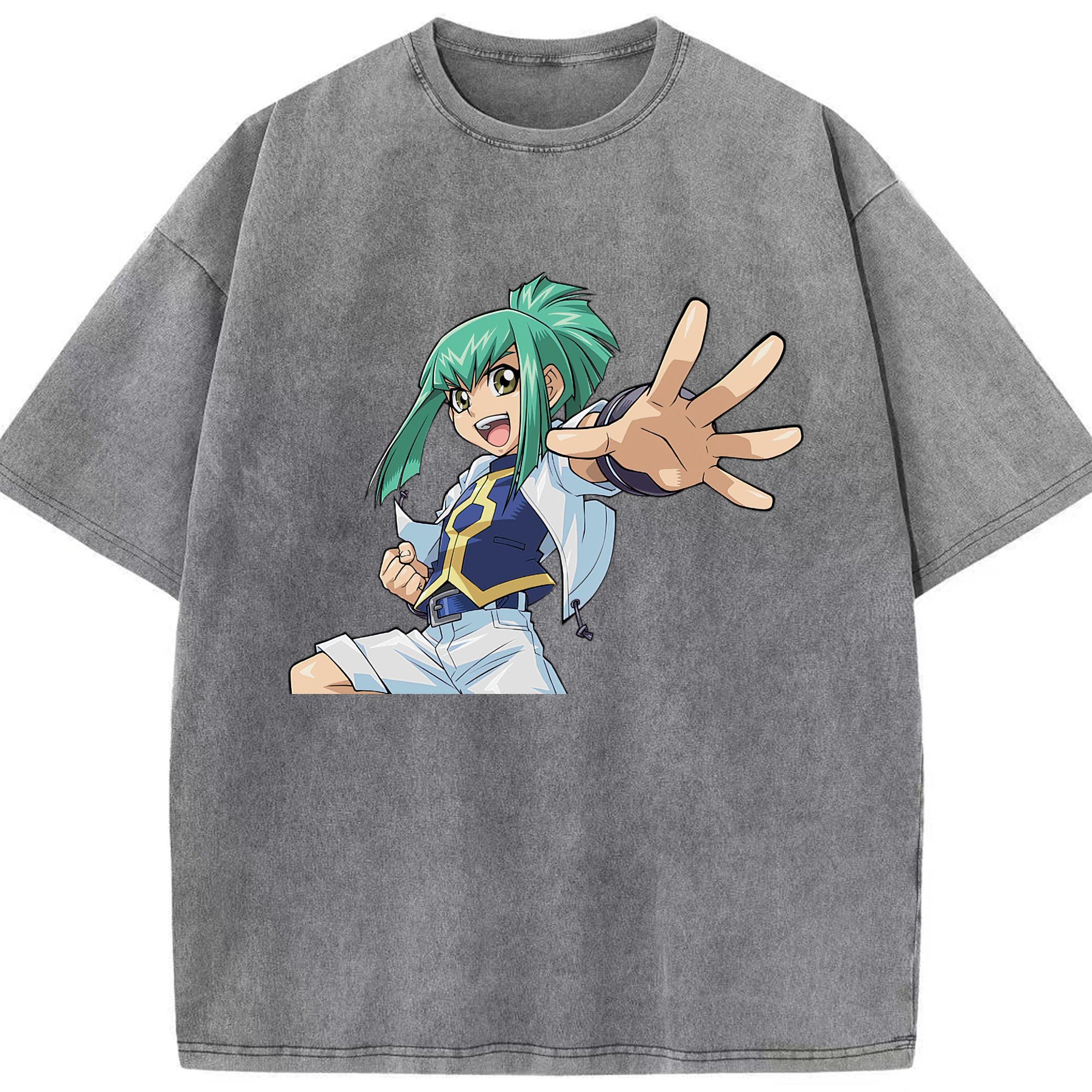 （画像用） 遊☆戯☆王 Yu-Gi-Oh! 綿100% ヴィンテージ風 半袖Tシャツ（フロントプリント）