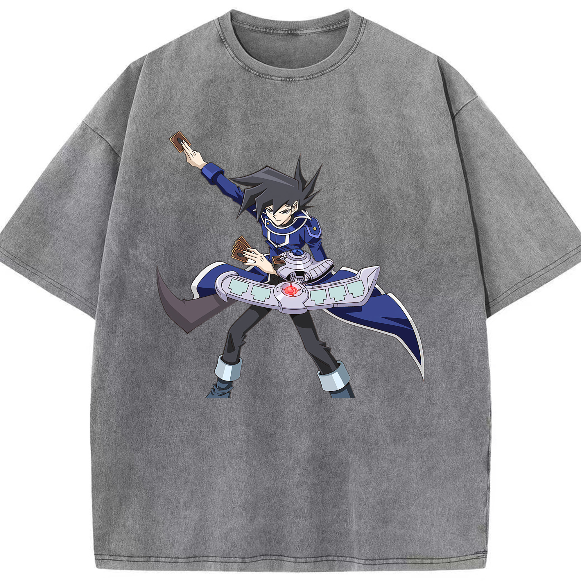 （画像用） 遊☆戯☆王 Yu-Gi-Oh! 綿100% ヴィンテージ風 半袖Tシャツ（フロントプリント）