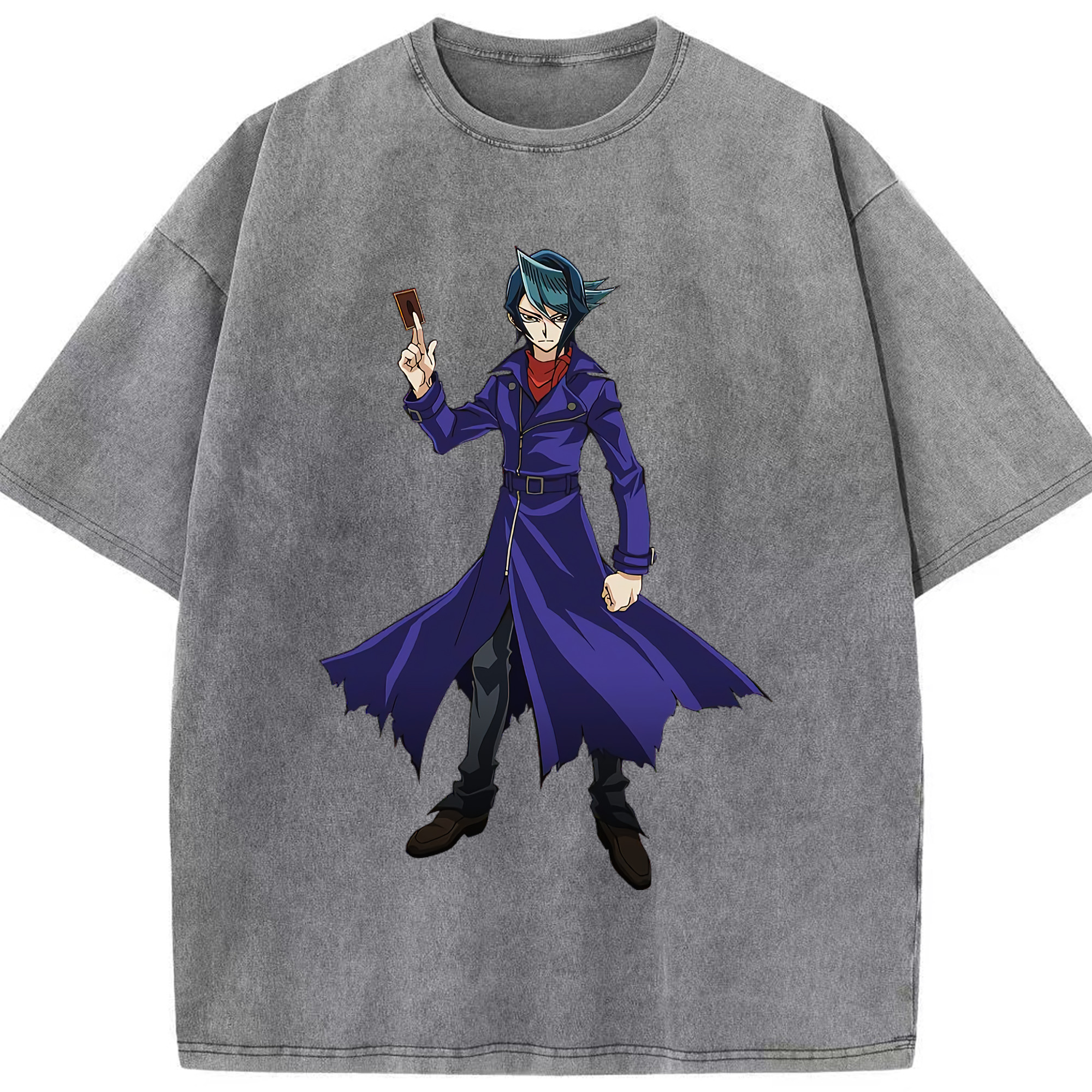 （画像用） 遊☆戯☆王 Yu-Gi-Oh! 綿100% ヴィンテージ風 半袖Tシャツ（フロントプリント）