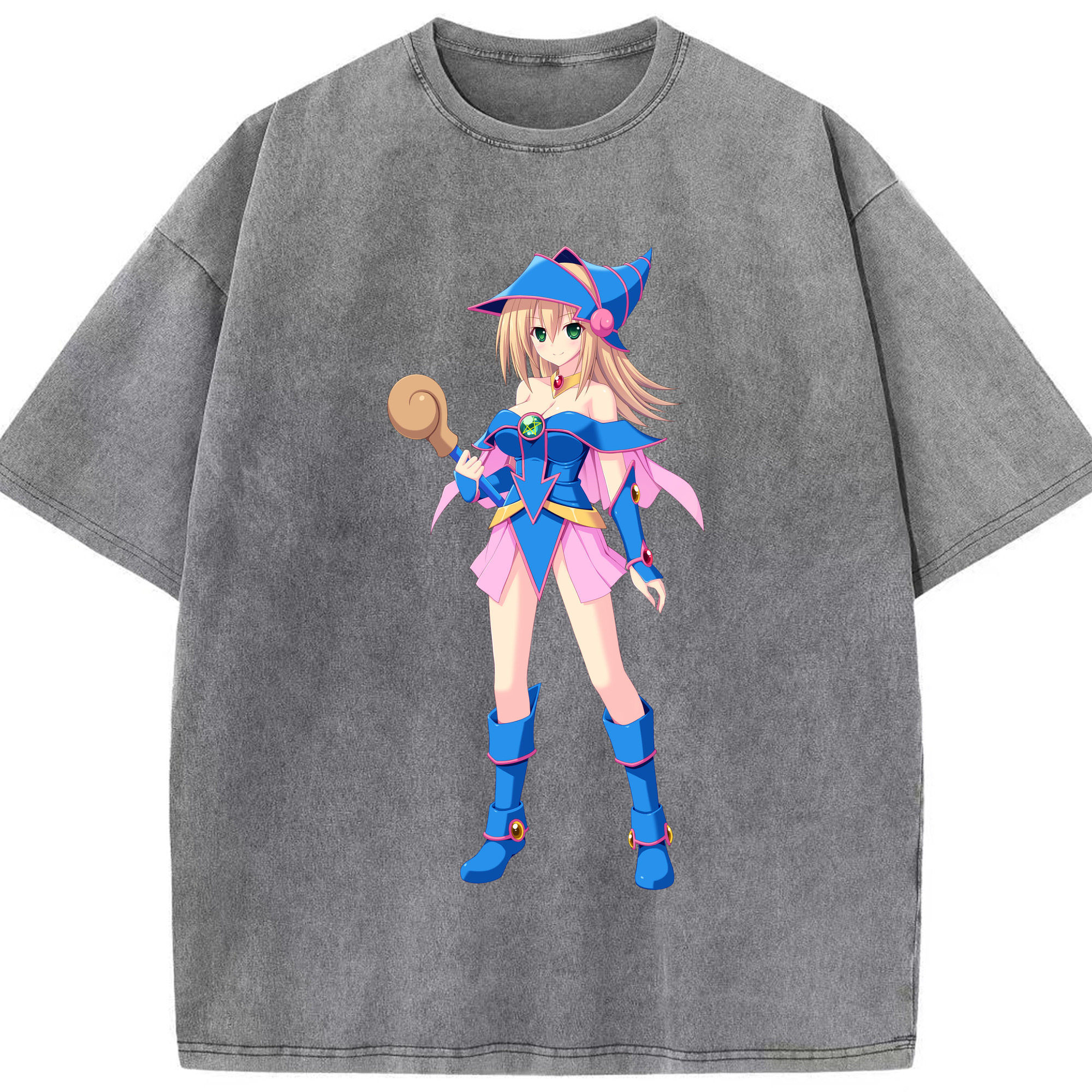 （画像用） 遊☆戯☆王 Yu-Gi-Oh! 綿100% ヴィンテージ風 半袖Tシャツ（フロントプリント）