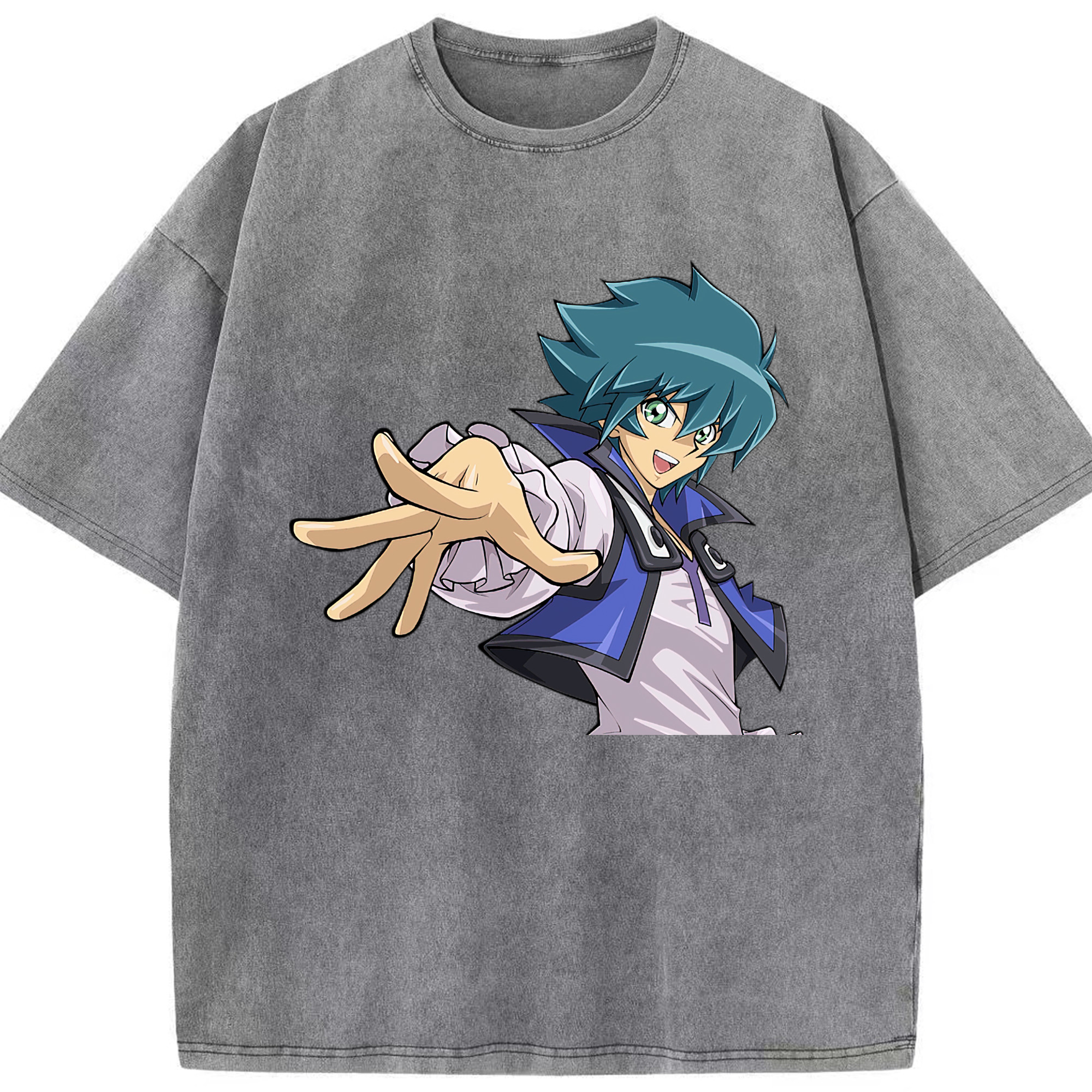 （画像用） 遊☆戯☆王 Yu-Gi-Oh! 綿100% ヴィンテージ風 半袖Tシャツ（フロントプリント）