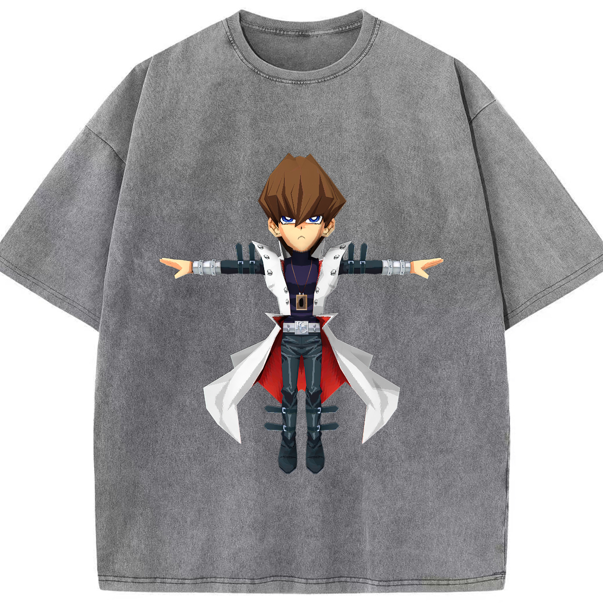 （画像用） 遊☆戯☆王 Yu-Gi-Oh! 綿100% ヴィンテージ風 半袖Tシャツ（フロントプリント）