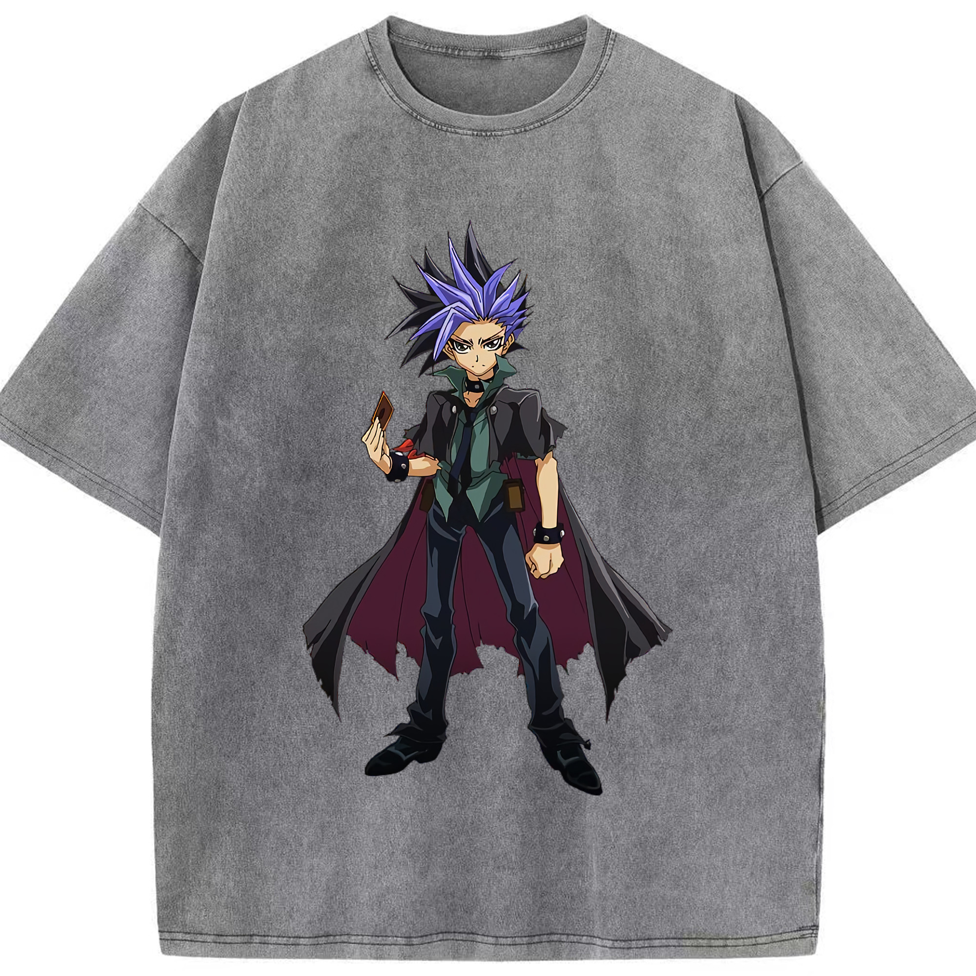 （画像用） 遊☆戯☆王 Yu-Gi-Oh! 綿100% ヴィンテージ風 半袖Tシャツ（フロントプリント）