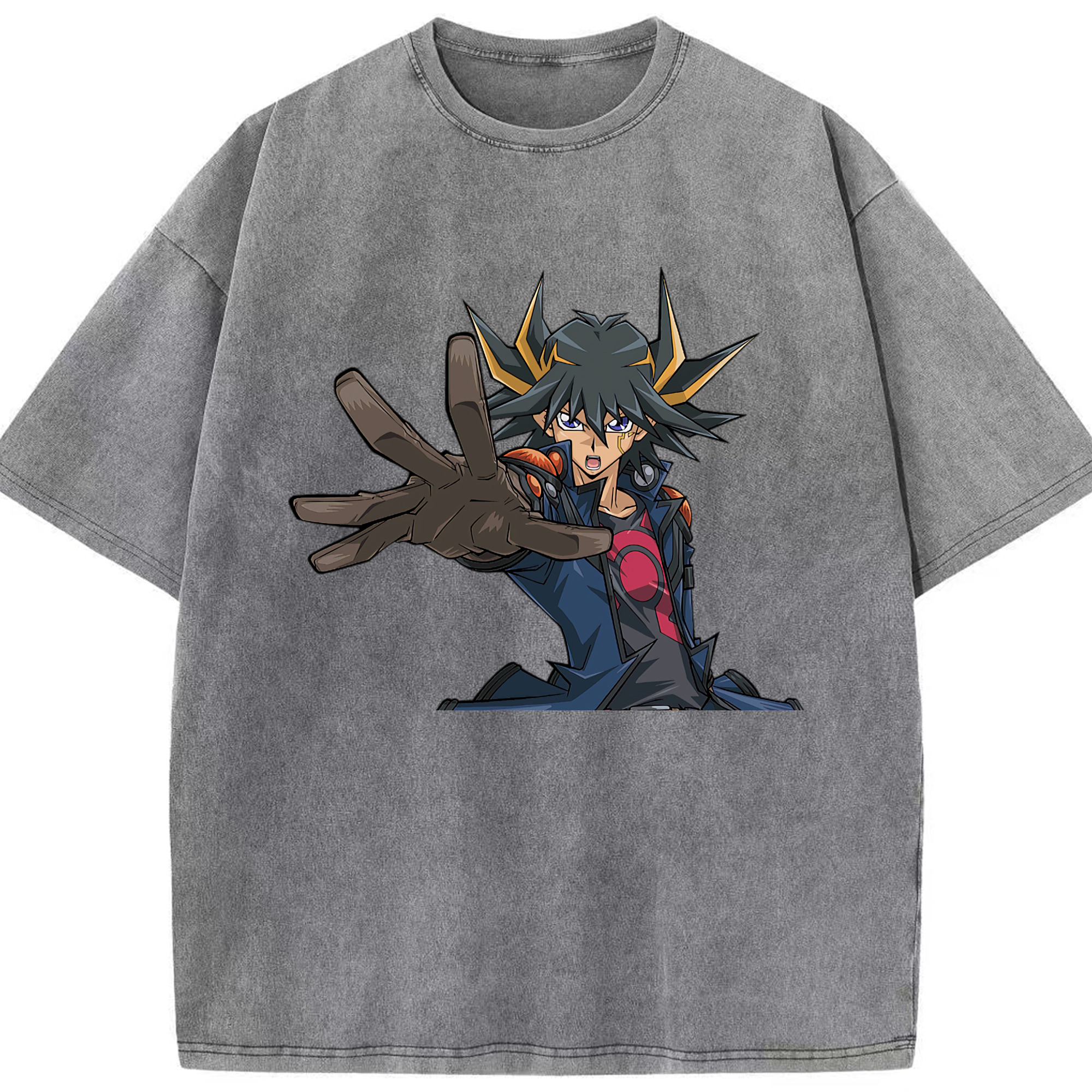 （画像用） 遊☆戯☆王 Yu-Gi-Oh! 綿100% ヴィンテージ風 半袖Tシャツ（フロントプリント）