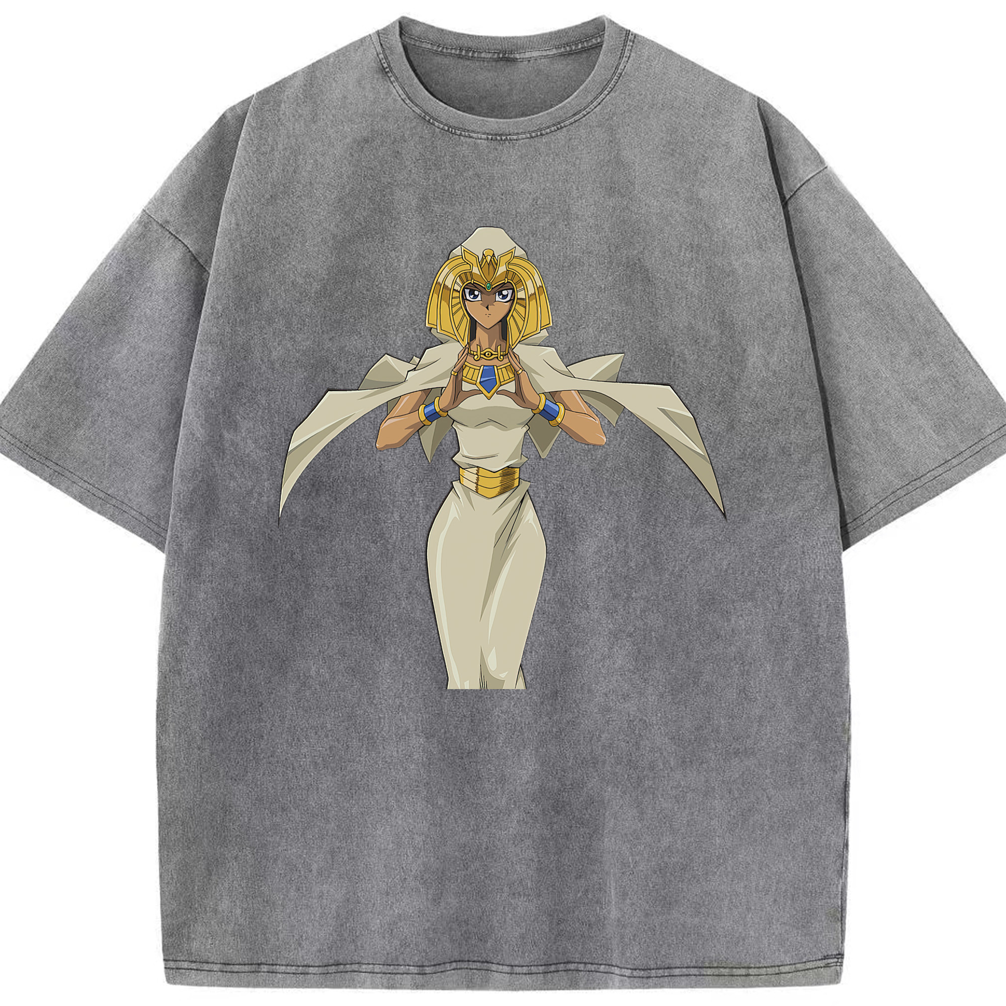 （画像用） 遊☆戯☆王 Yu-Gi-Oh! 綿100% ヴィンテージ風 半袖Tシャツ（フロントプリント）