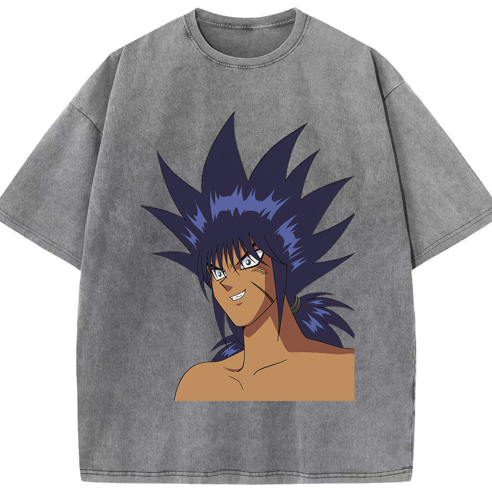 （画像用） 遊☆戯☆王 Yu-Gi-Oh! 綿100% ヴィンテージ風 半袖Tシャツ（フロントプリント）