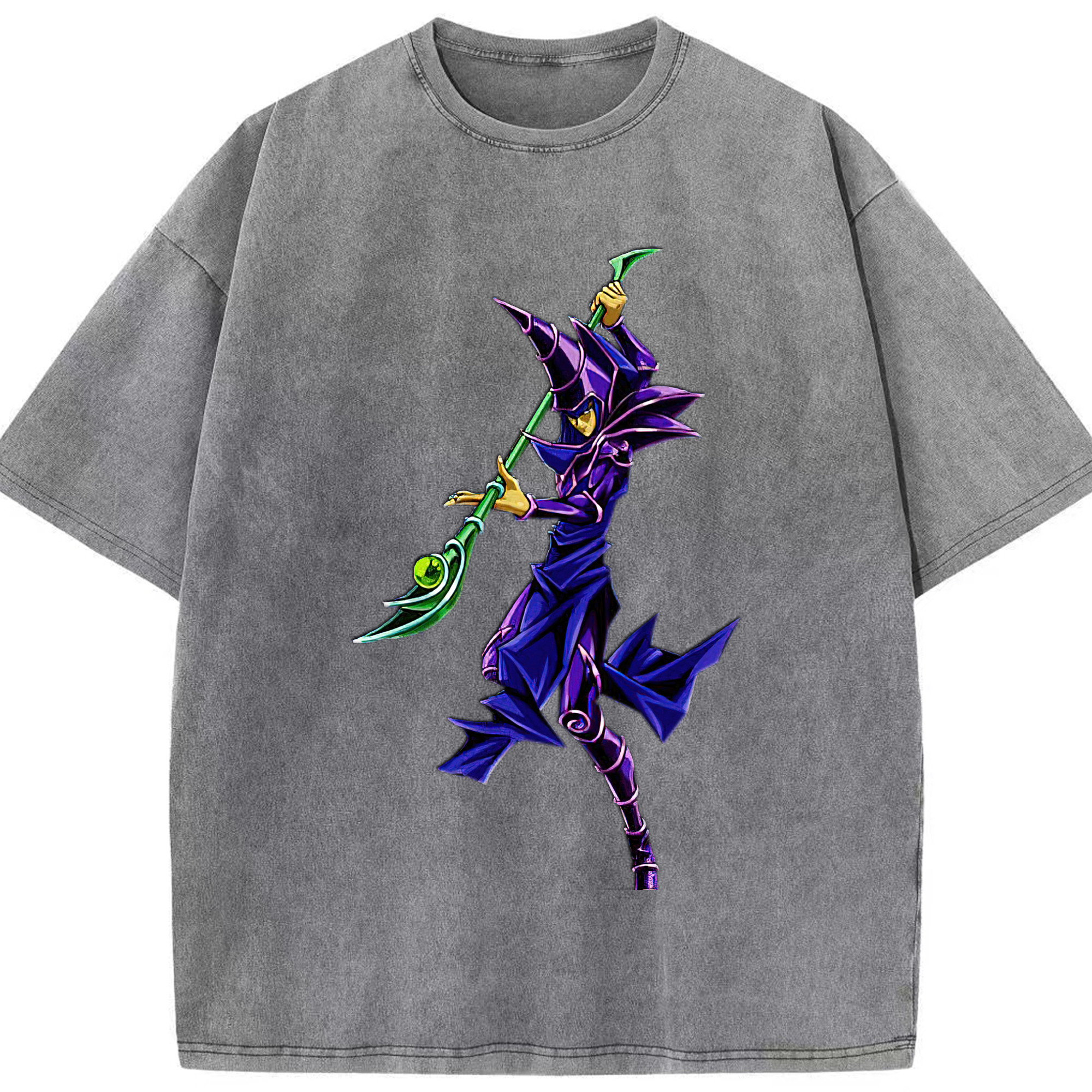 （画像用） 遊☆戯☆王 Yu-Gi-Oh! 綿100% ヴィンテージ風 半袖Tシャツ（フロントプリント）