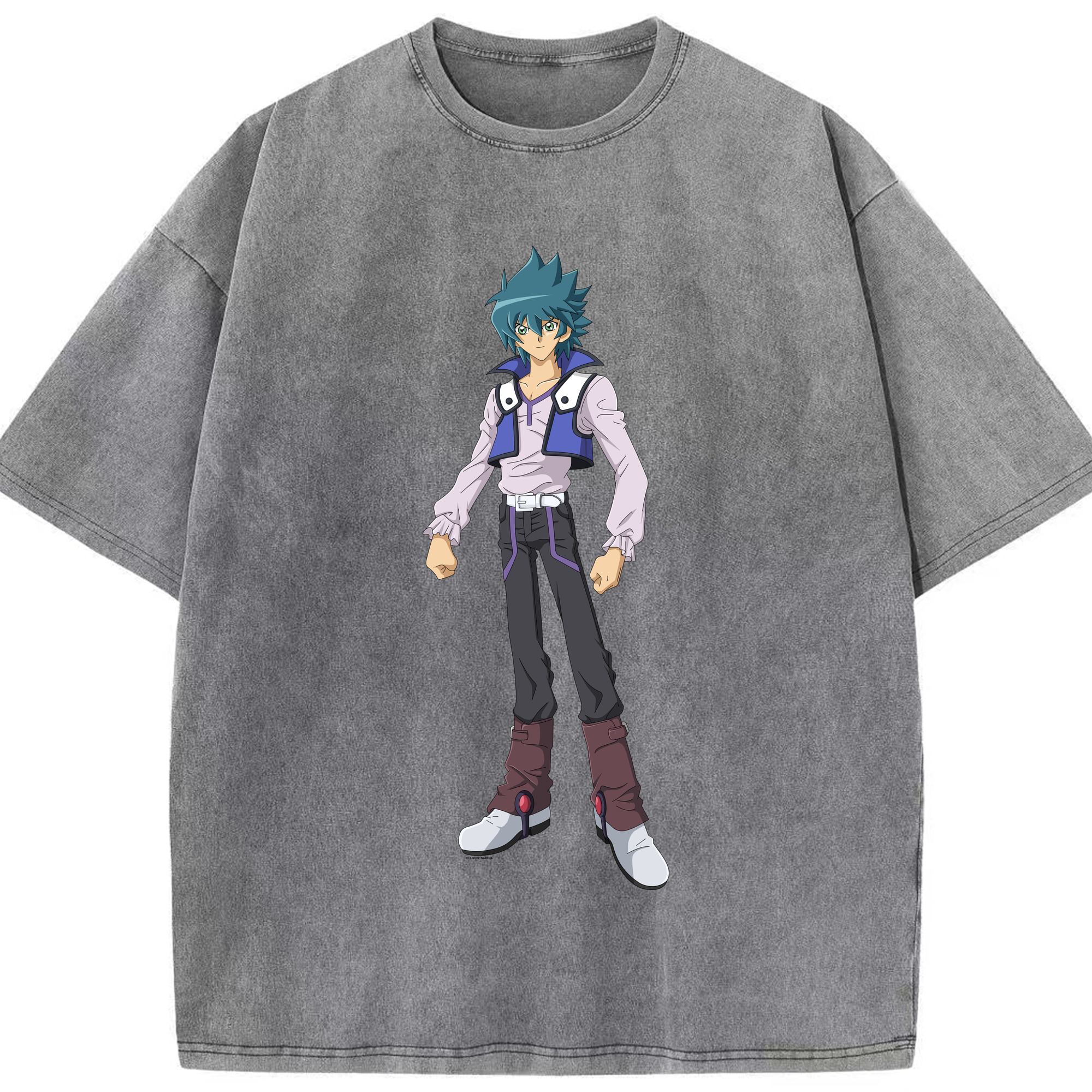 （画像用） 遊☆戯☆王 Yu-Gi-Oh! 綿100% ヴィンテージ風 半袖Tシャツ（フロントプリント）
