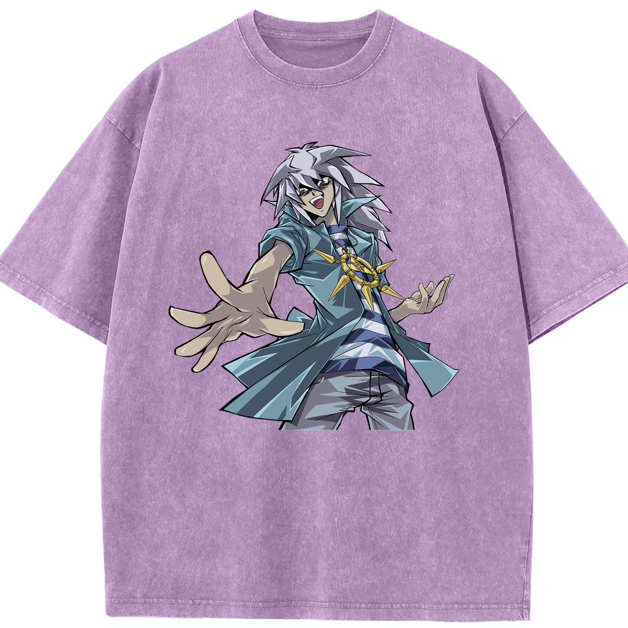 （画像用） 遊☆戯☆王 Yu-Gi-Oh! 綿100% ヴィンテージ風 半袖Tシャツ（フロントプリント）