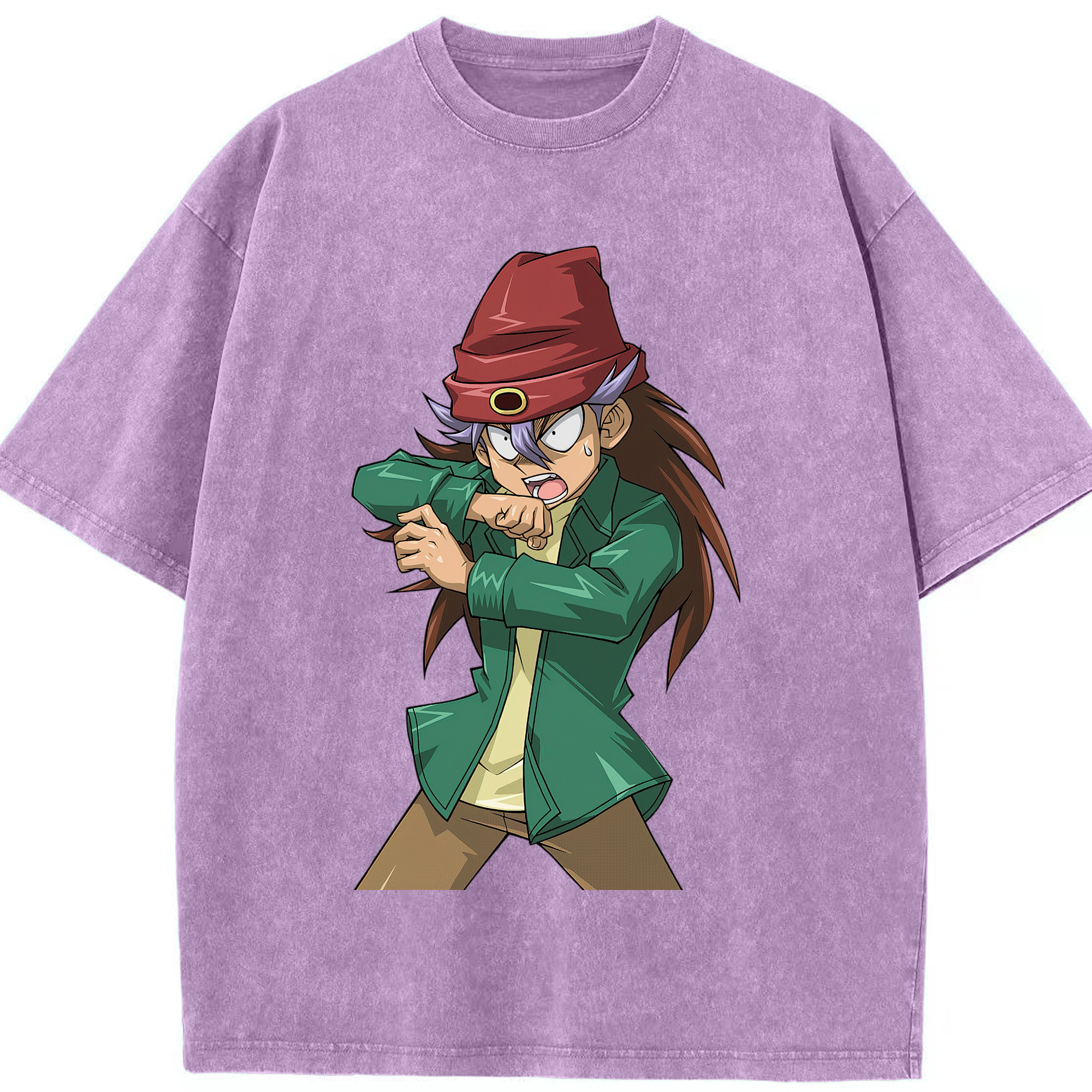 （画像用） 遊☆戯☆王 Yu-Gi-Oh! 綿100% ヴィンテージ風 半袖Tシャツ（フロントプリント）