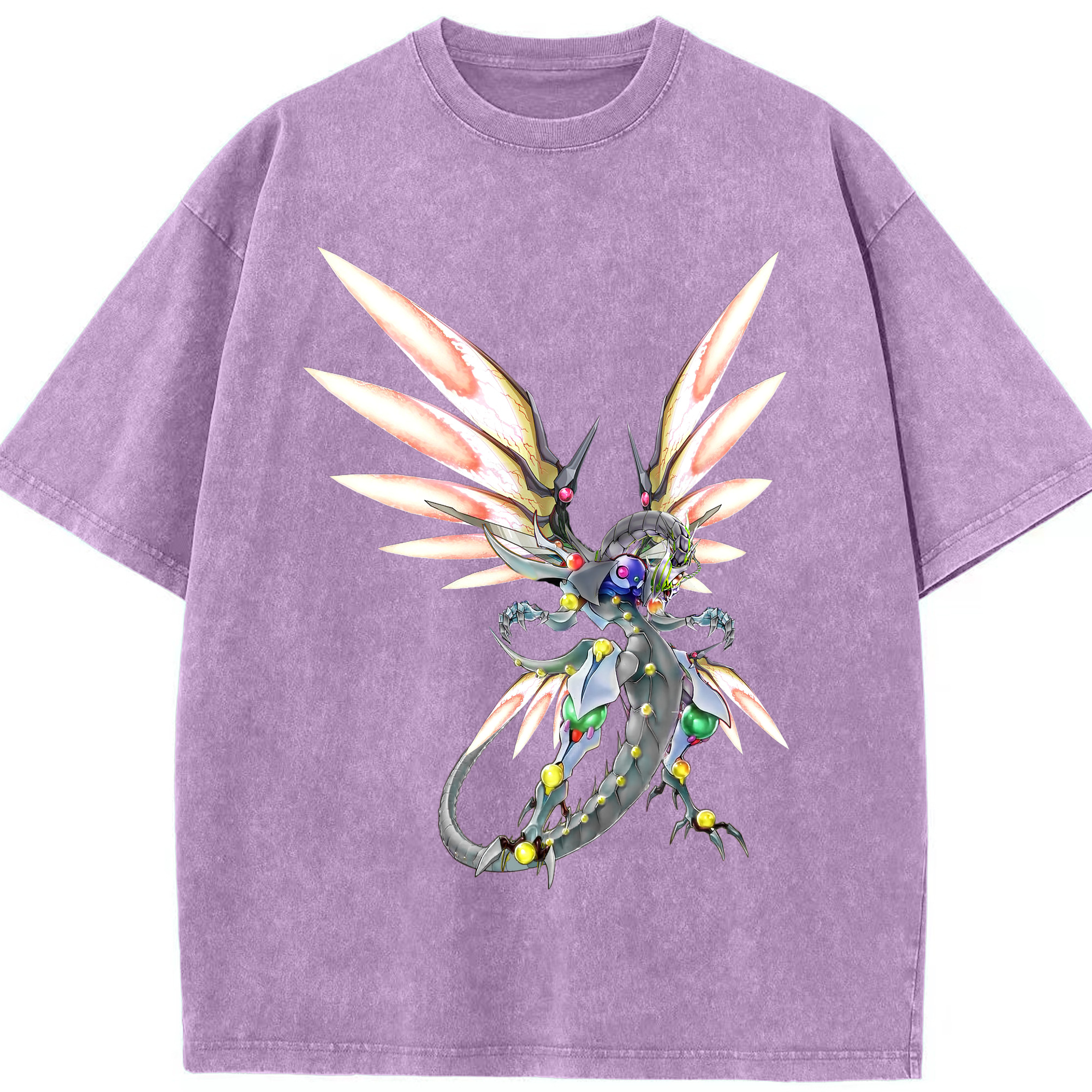 （画像用） 遊☆戯☆王 Yu-Gi-Oh! 綿100% ヴィンテージ風 半袖Tシャツ（フロントプリント）