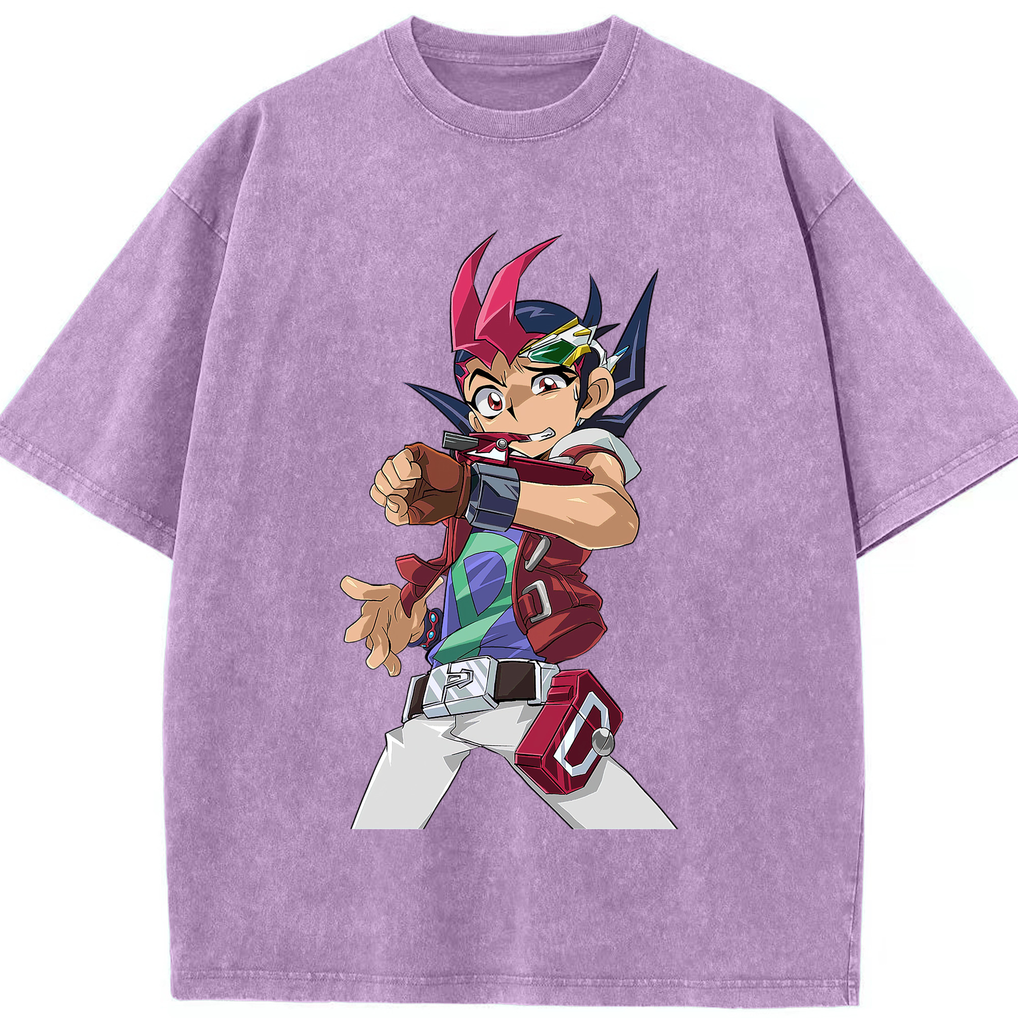 （画像用） 遊☆戯☆王 Yu-Gi-Oh! 綿100% ヴィンテージ風 半袖Tシャツ（フロントプリント）