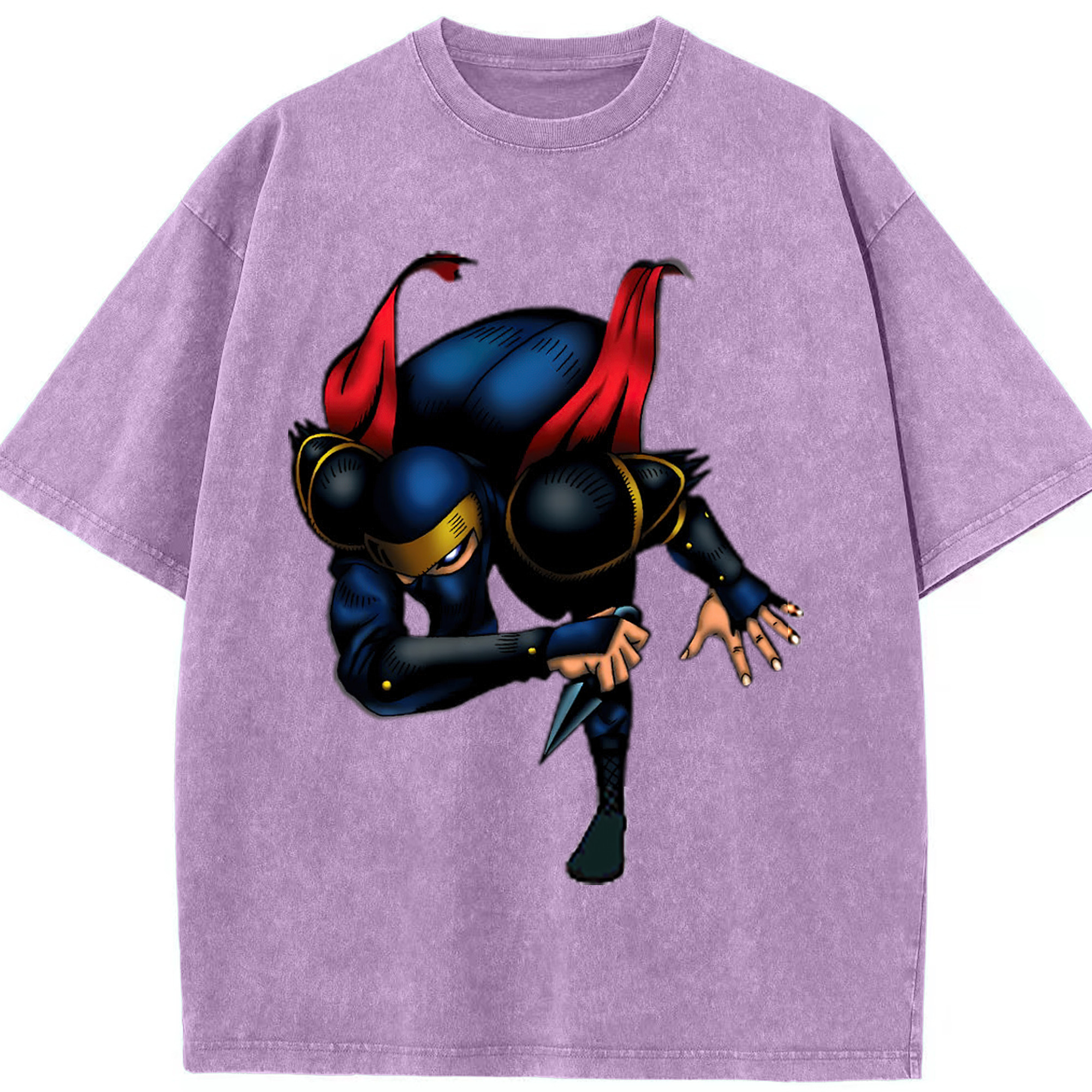 （画像用） 遊☆戯☆王 Yu-Gi-Oh! 綿100% ヴィンテージ風 半袖Tシャツ（フロントプリント）