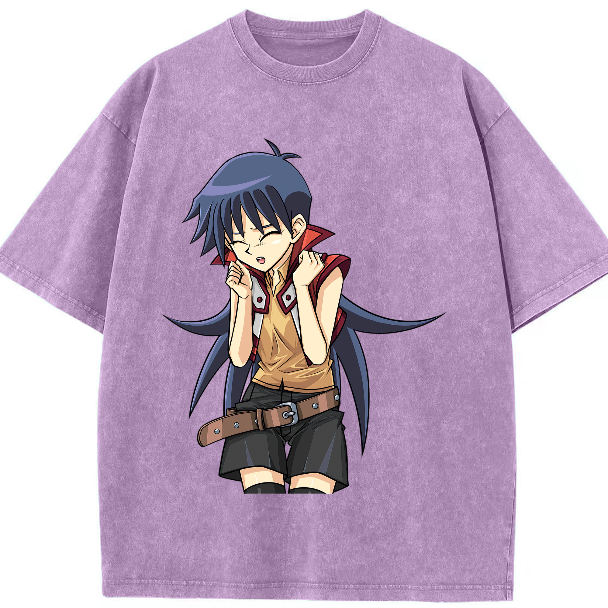 （画像用） 遊☆戯☆王 Yu-Gi-Oh! 綿100% ヴィンテージ風 半袖Tシャツ（フロントプリント）